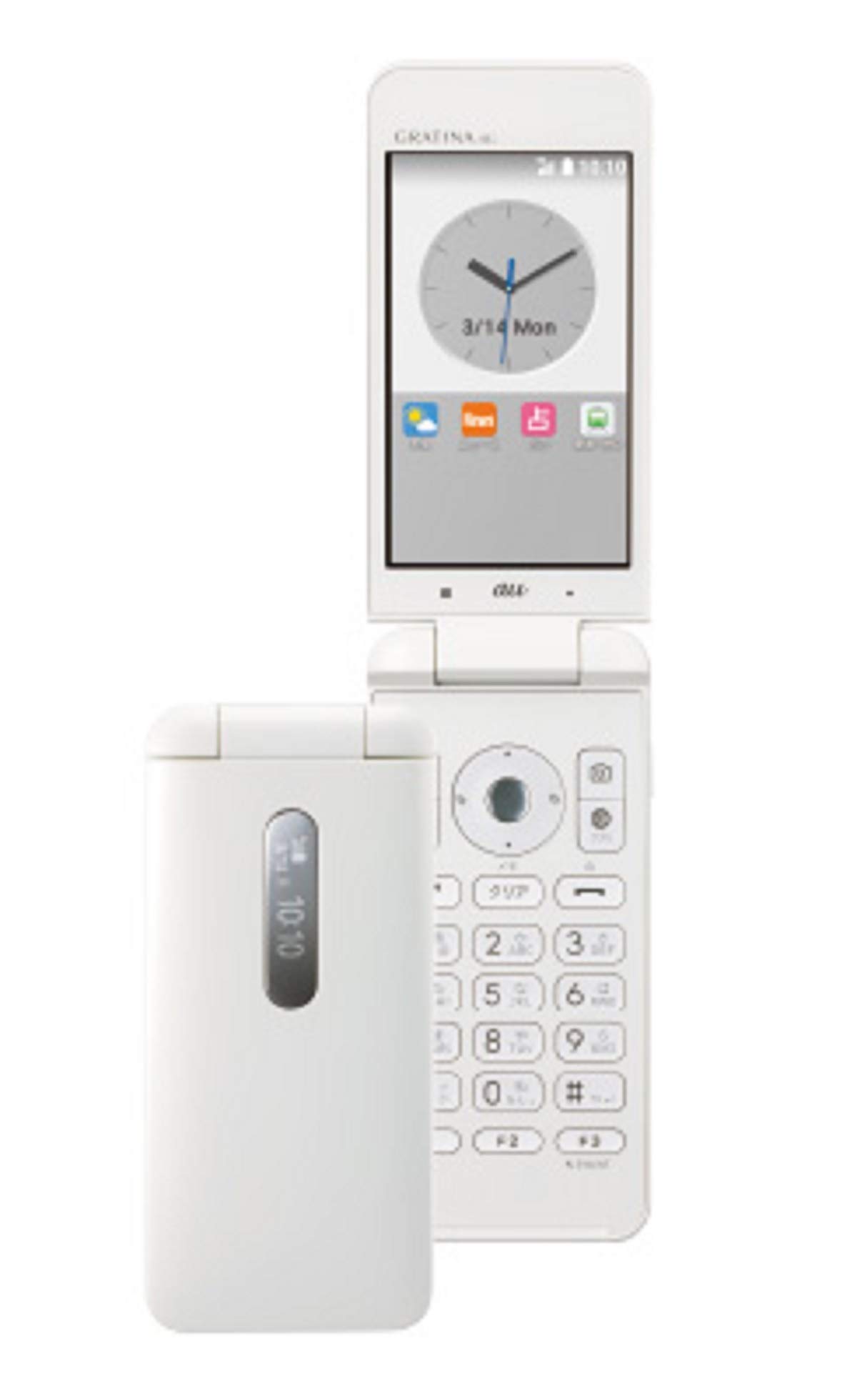 Amazon | KYOCERA au GRATINA 4G KYF31 White | 携帯電話本体 通販
