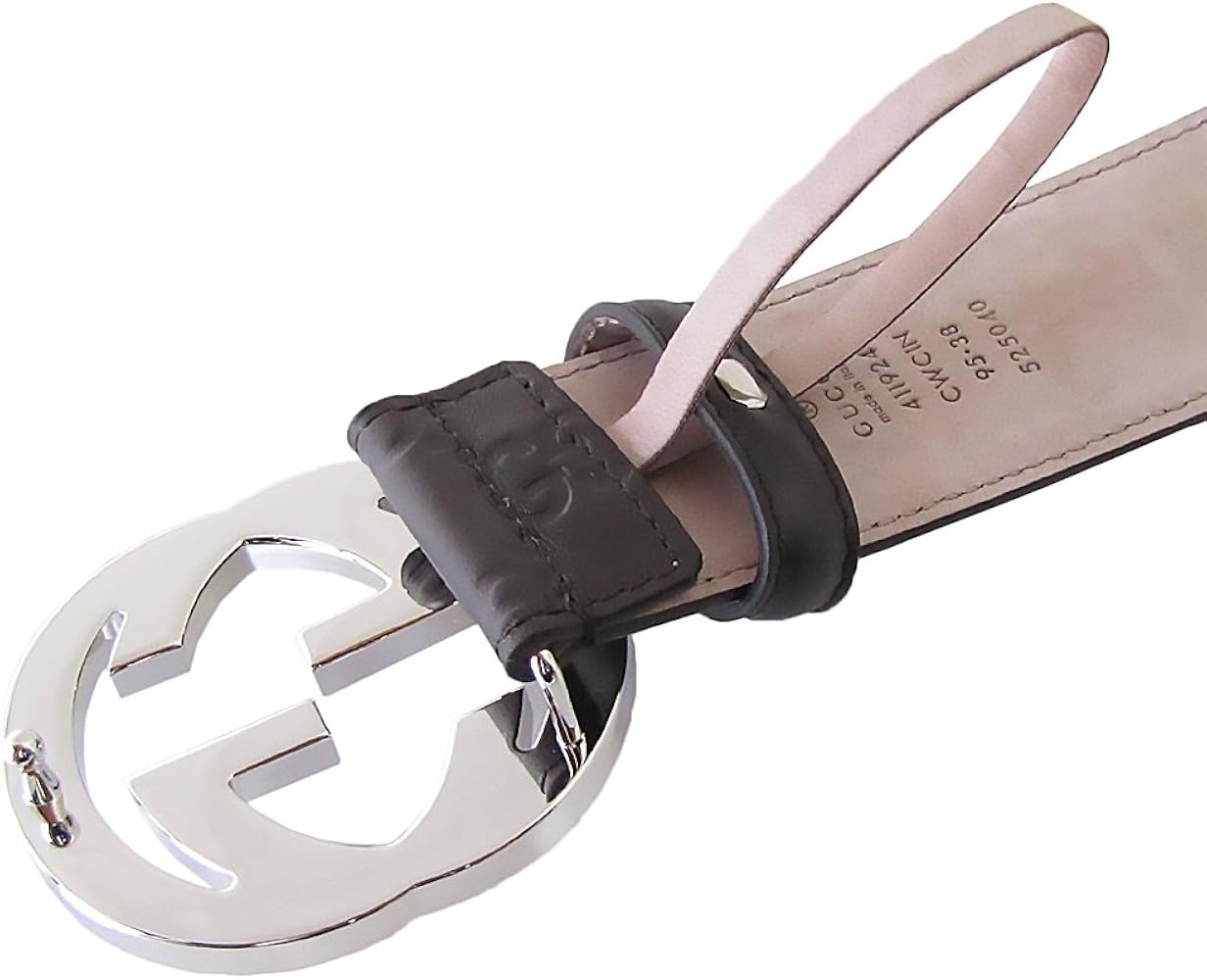Amazon | グッチ GUCCI ベルト 95サイズ GGレザー グッチシマ インター