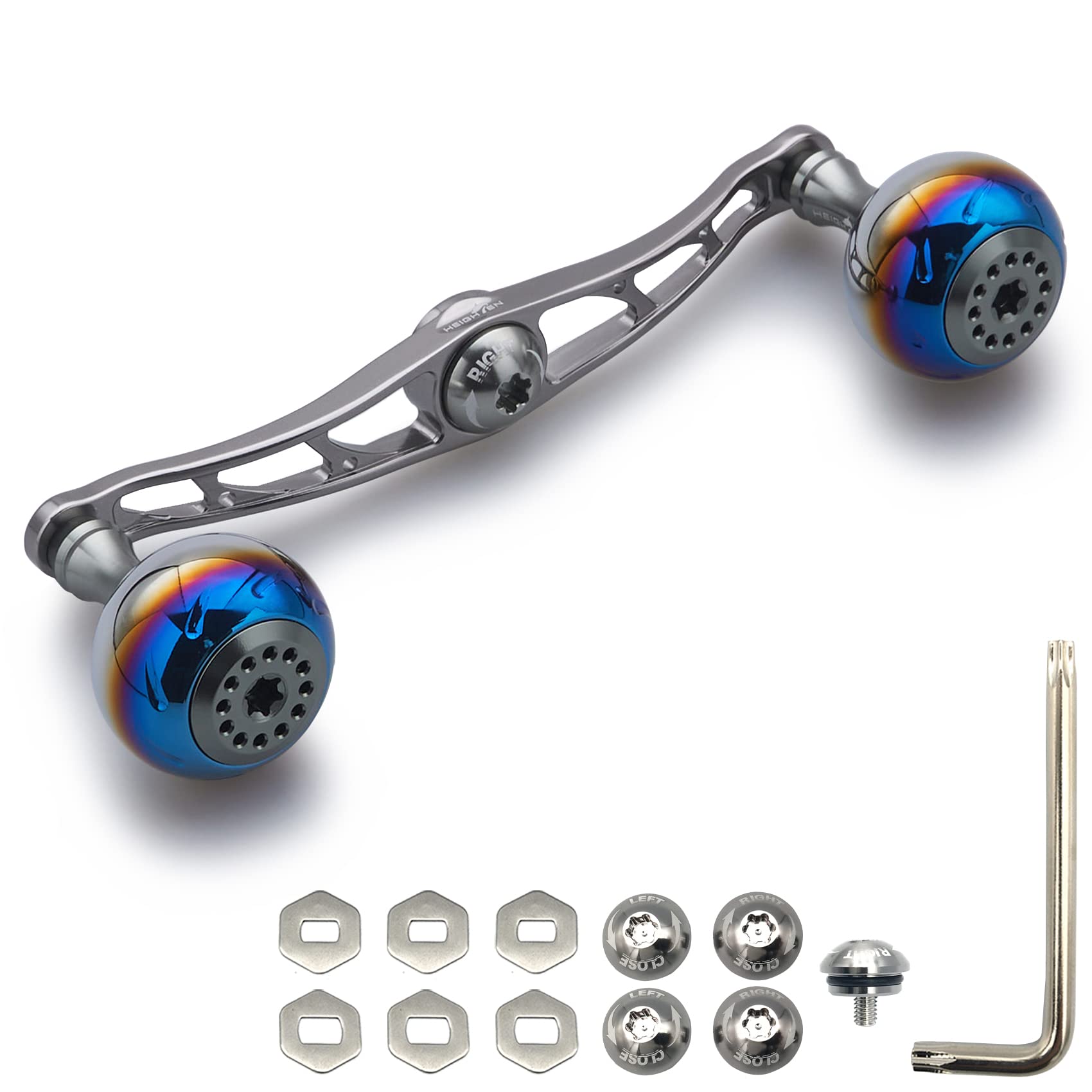 Amazon | HEIGHTEN 130/120/115mm リール ハンドル シマノ ダイワ アブ