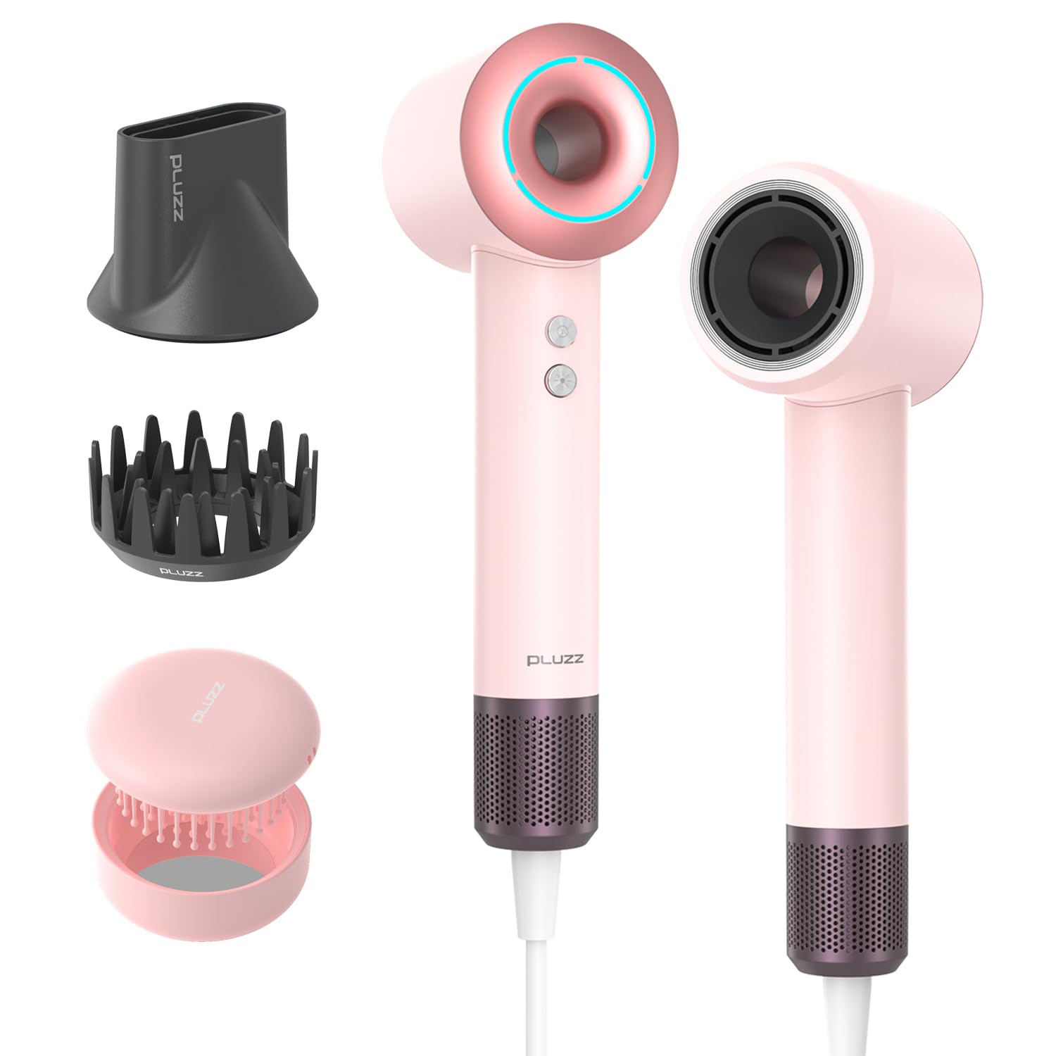 Amazon | 【新設計の中空構造】PLUZZ ドライヤー【10億マイナスイオン