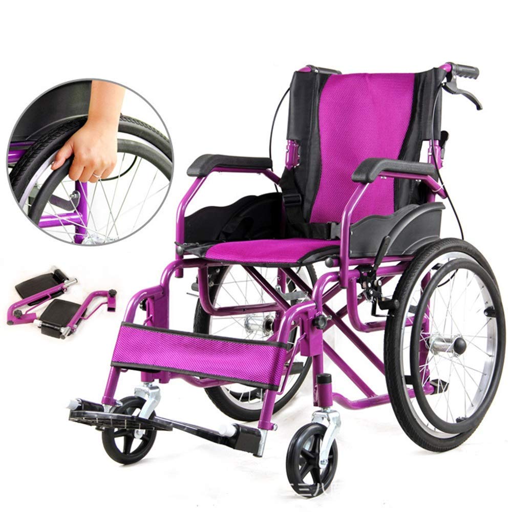 Amazon.co.jp: 手動車椅子 車いす 折りたたみ式 ポータブル 小車輪