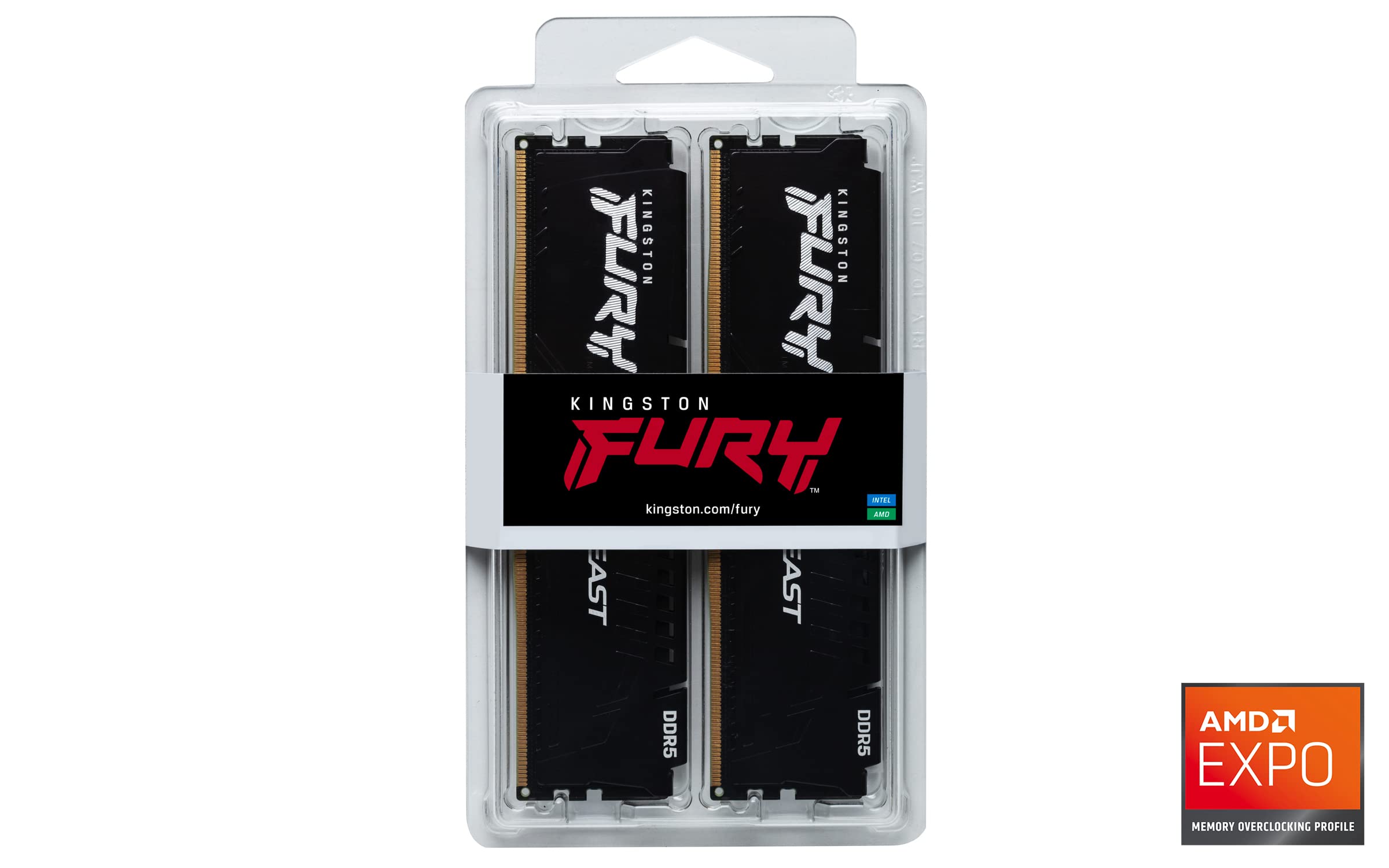 Kingston Fury Beast 32GB (2x16GB) 5600MT/s DDR5 CL36 Desktop