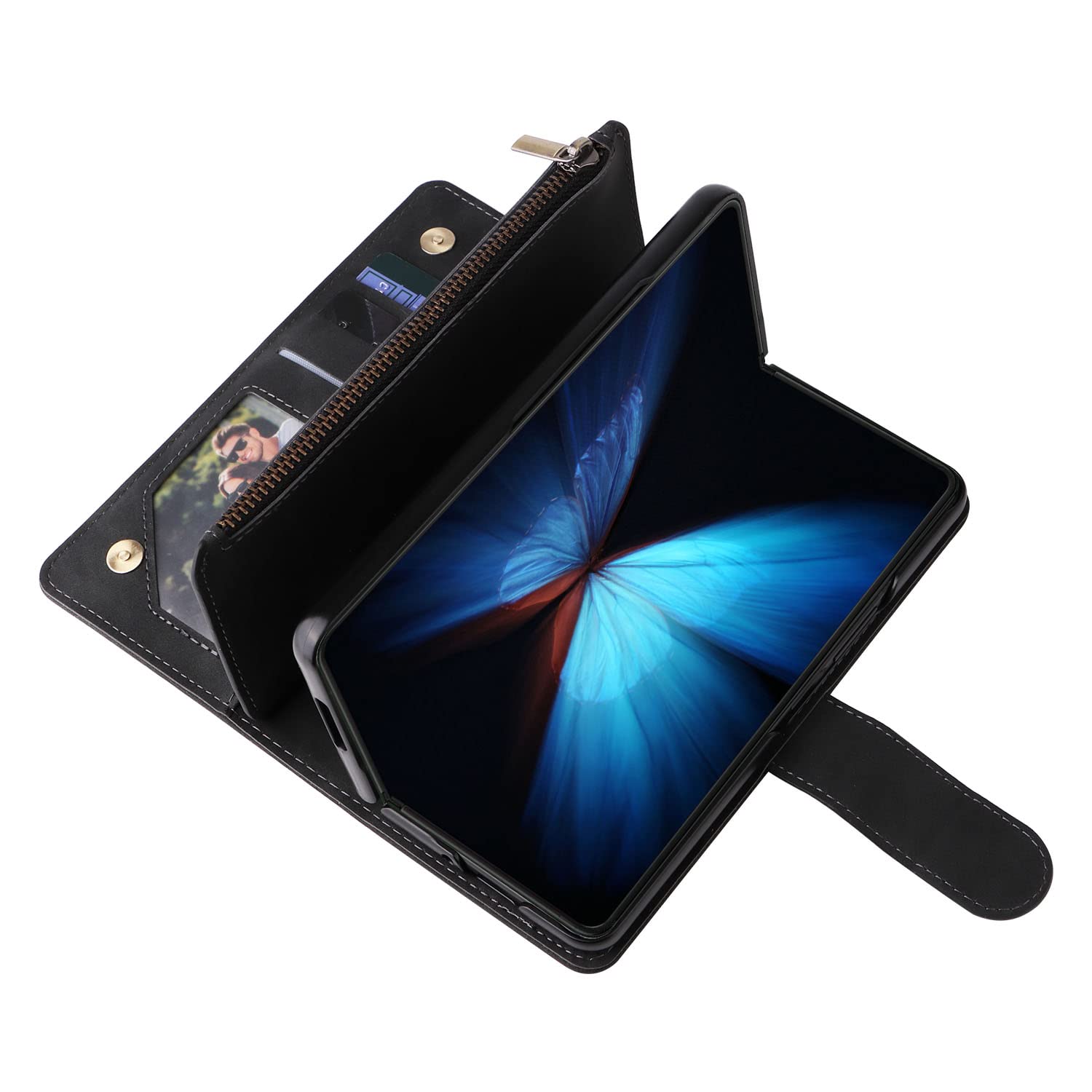 Amazon.com: ZZXX for Samsung Galaxy Z Fold 4 Case Wallet with