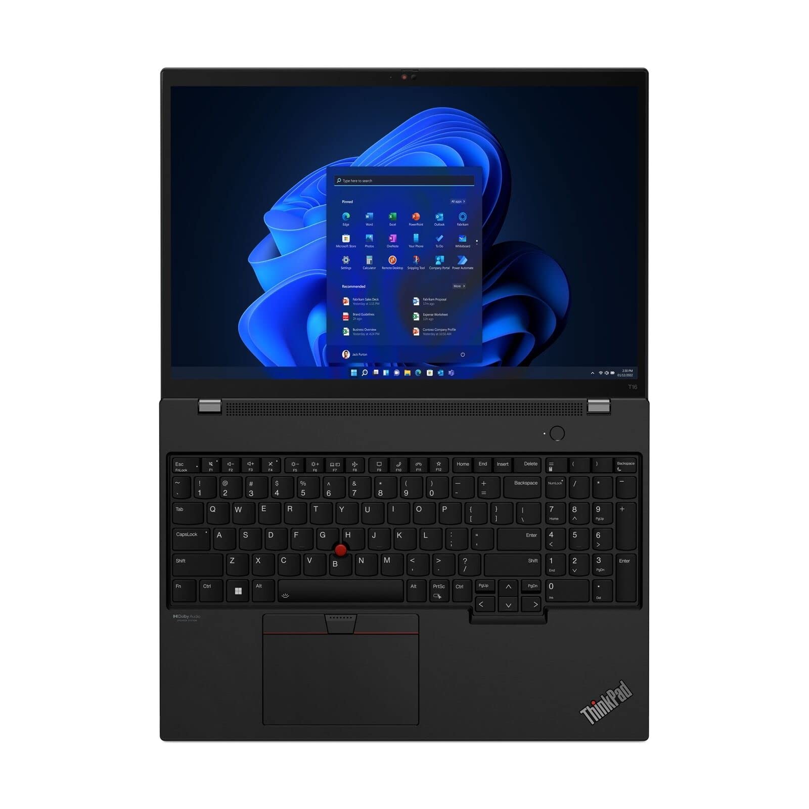Amazon.com: Lenovo ThinkPad T16 Gen 1 Intel Core i7-1260P, 12C, 16