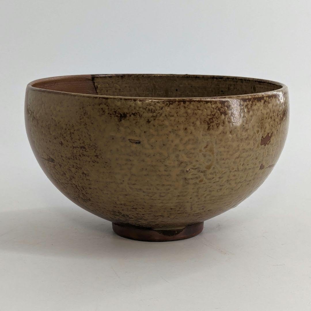 Amazon.co.jp: 人間国宝 山本陶秀（楽友銘） 備前焼 茶盌 共箱合布栞