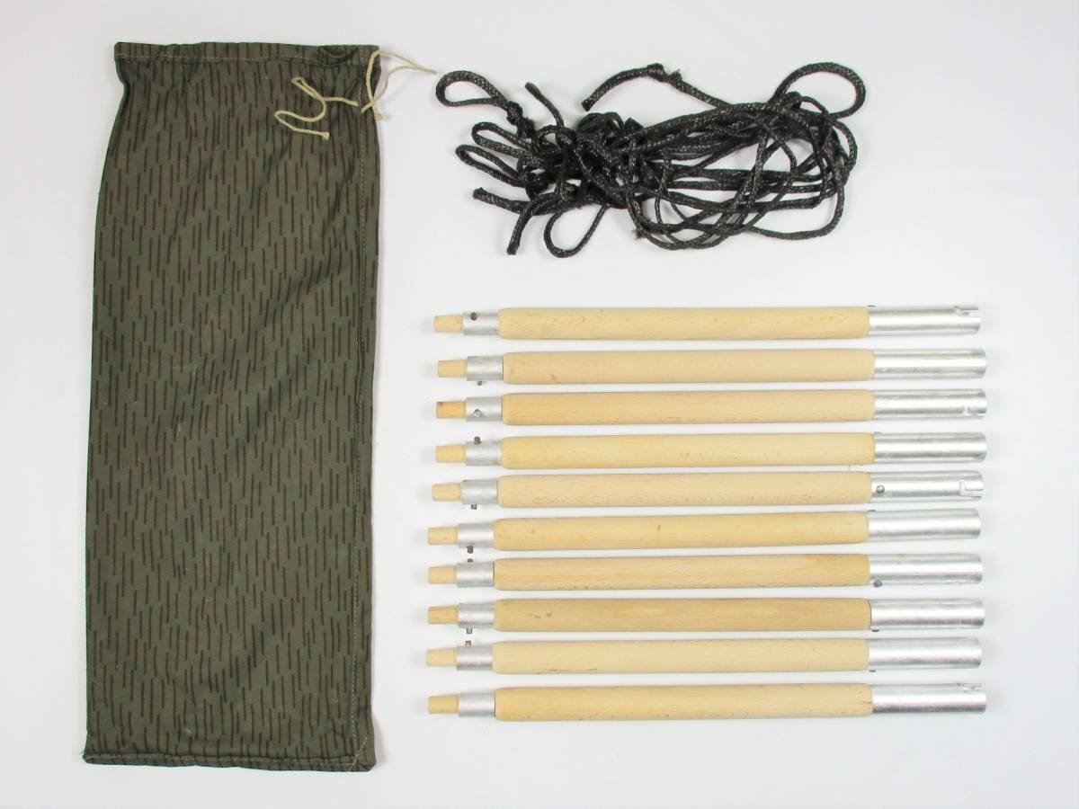 Amazon | 東ドイツ軍 NVA テントポール 10本セット 収納袋付き 軍