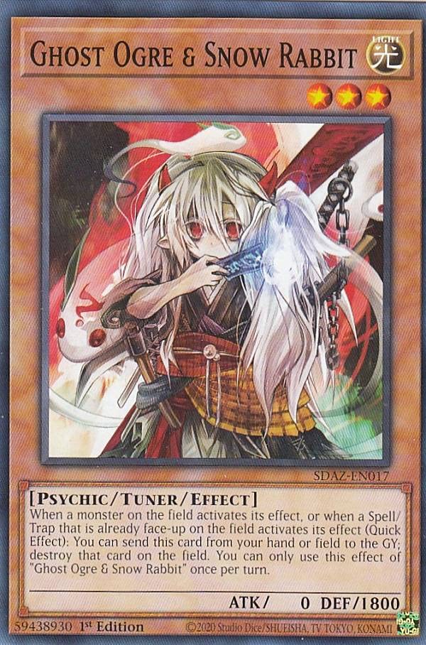 Amazon.co.jp: 遊戯王 SDAZ-EN017 幽鬼うさぎ Ghost Ogre & Snow