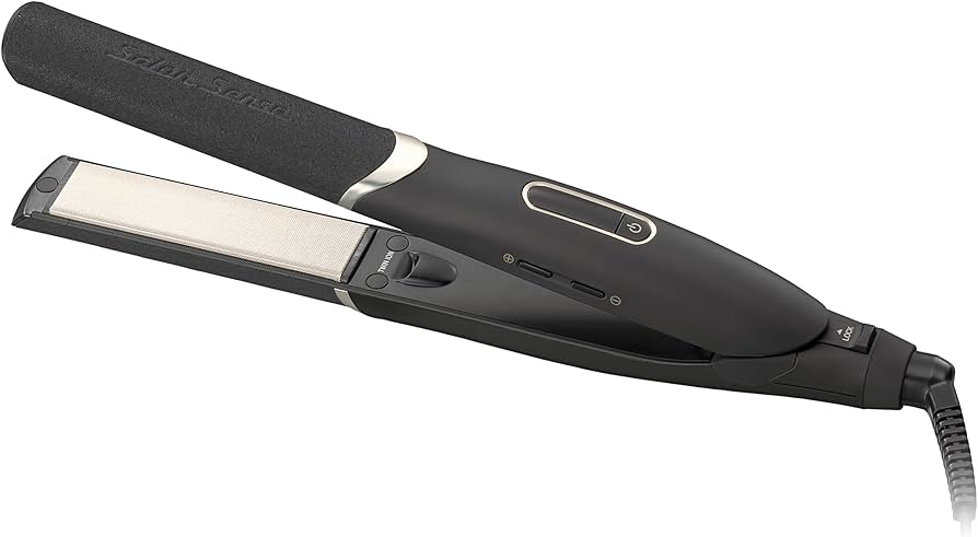 Amazon | コイズミ ヘアアイロン ストレート ツインマイナスイオン