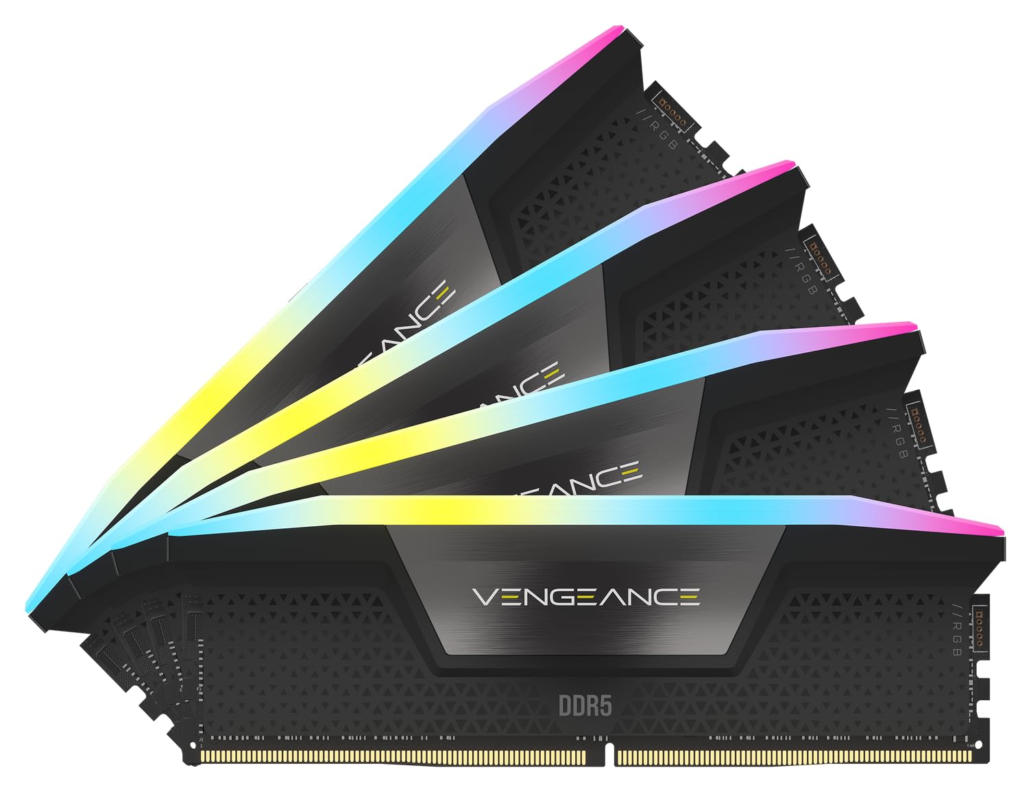 CORSAIR Vengeance RGB DDR5 RAM 96GB (4x24GB) 6000MHz CL30 Intel