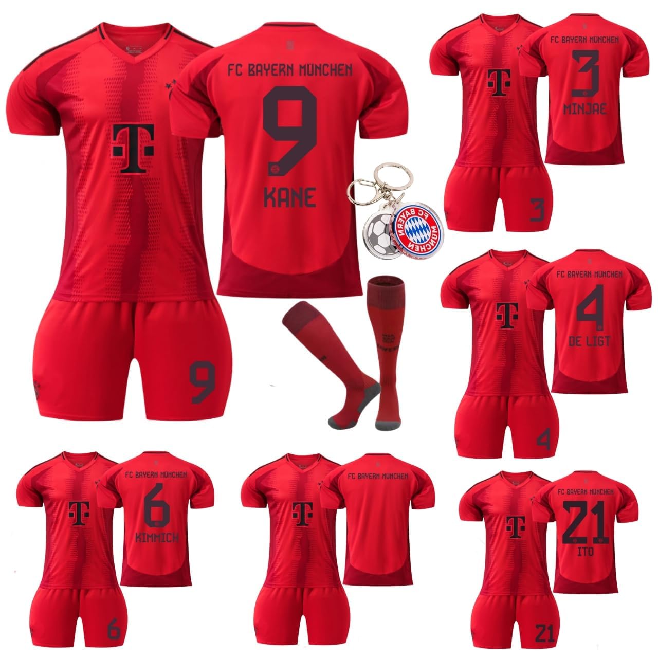 Amazon.co.jp: [Fusaeh] バイエルン・ミュンヘン ユニフォーム 24-25