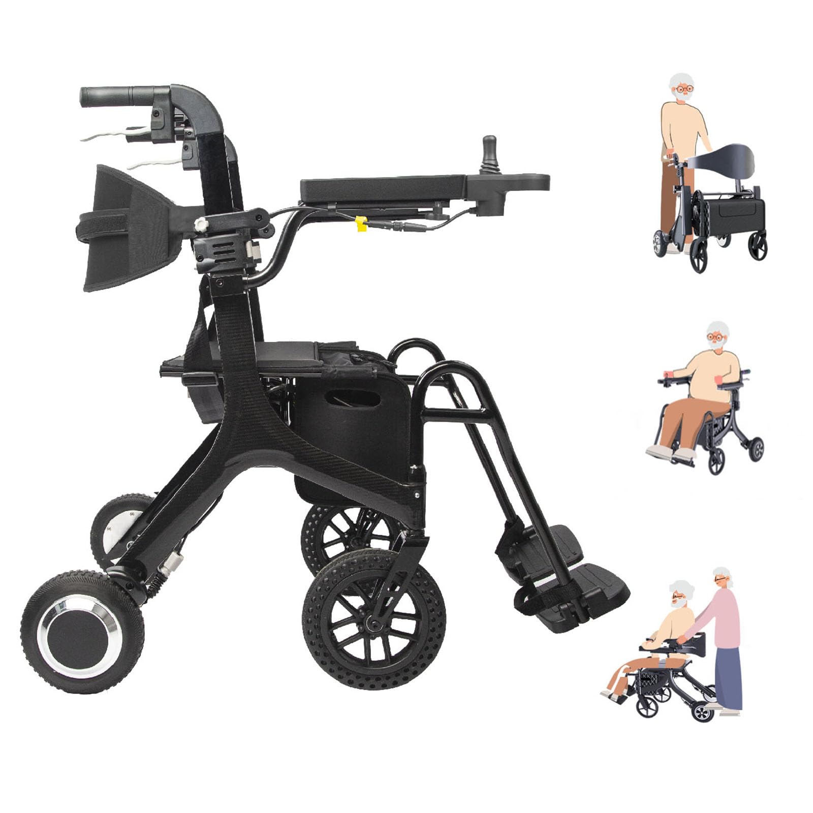 Amazon | Sinceborn電動車椅子 シニアカー 電動アシスト付き歩行車 自