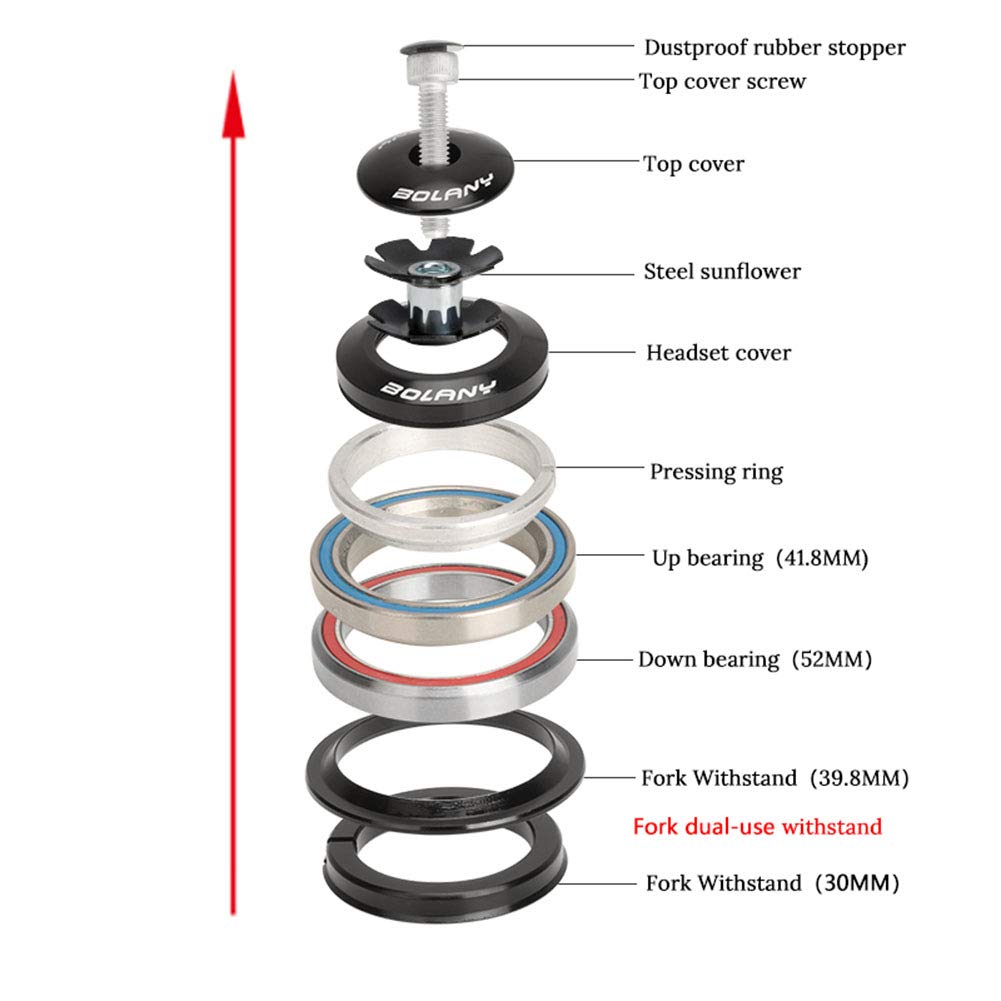 Amazon | 自転車用ベアリングヘッドセット、42 52 MTB Road自転車用