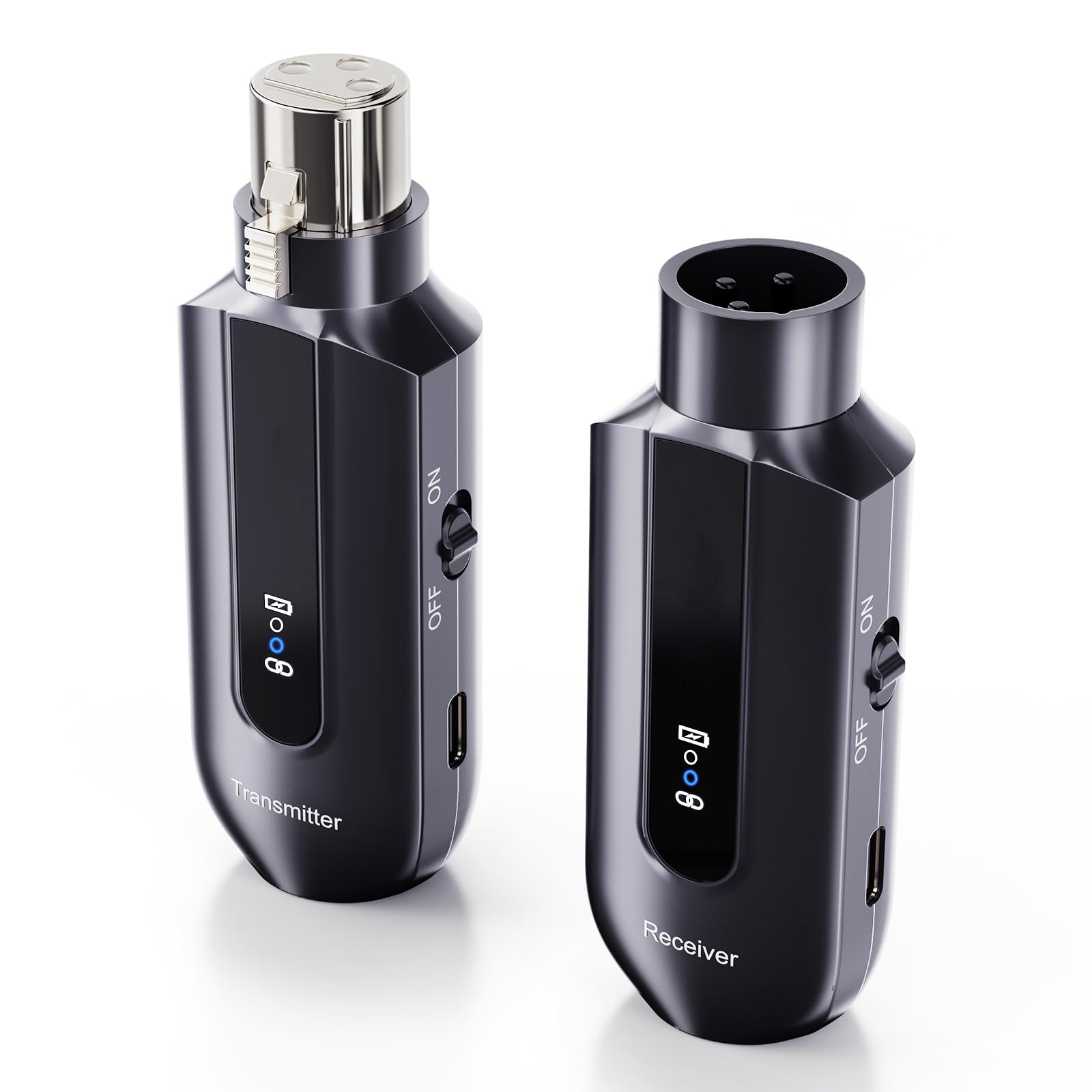 Amazon.co.jp: XIAOKOA ワイヤレスマイクシステム 送受信機セット