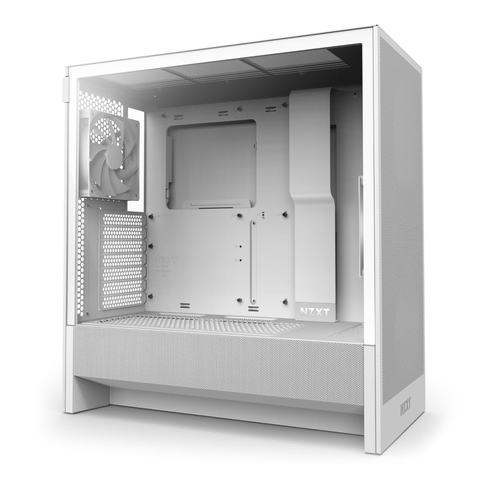 Amazon | NZXT H5 Flow v2 White 120mmファン 2基搭載 ミドルタワー