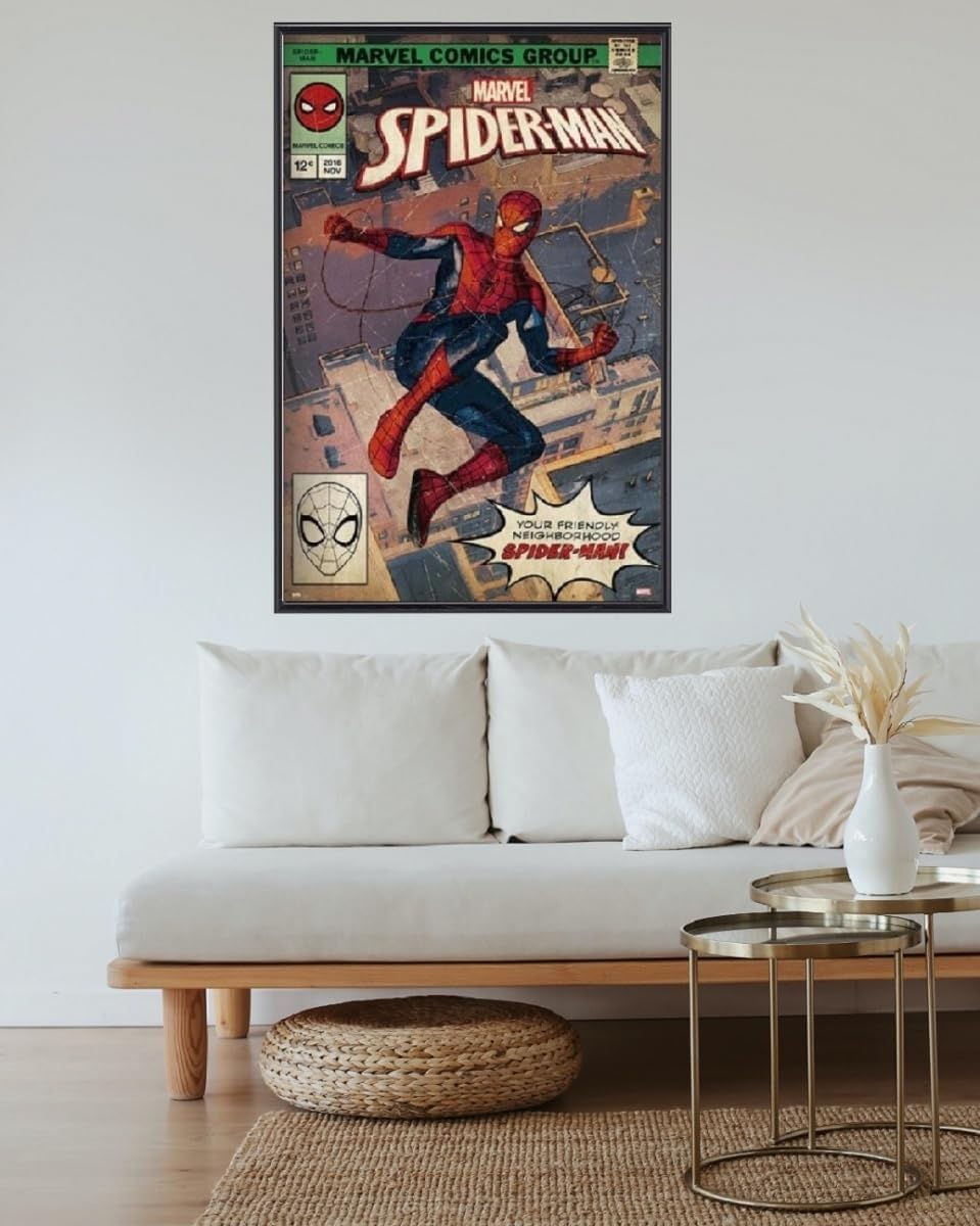 Amazon.co.jp: 映画ポスター スパイダーマン コミックブックカバー