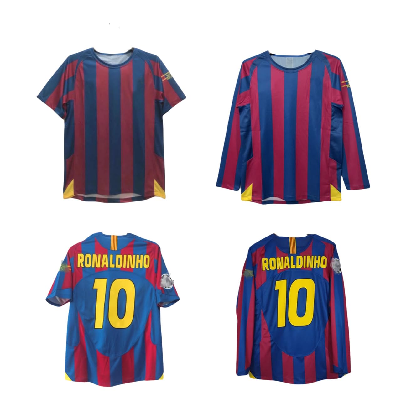 Amazon | 復古版 バルセロナ ユニフォーム 05-06 シーズン 長袖 半袖