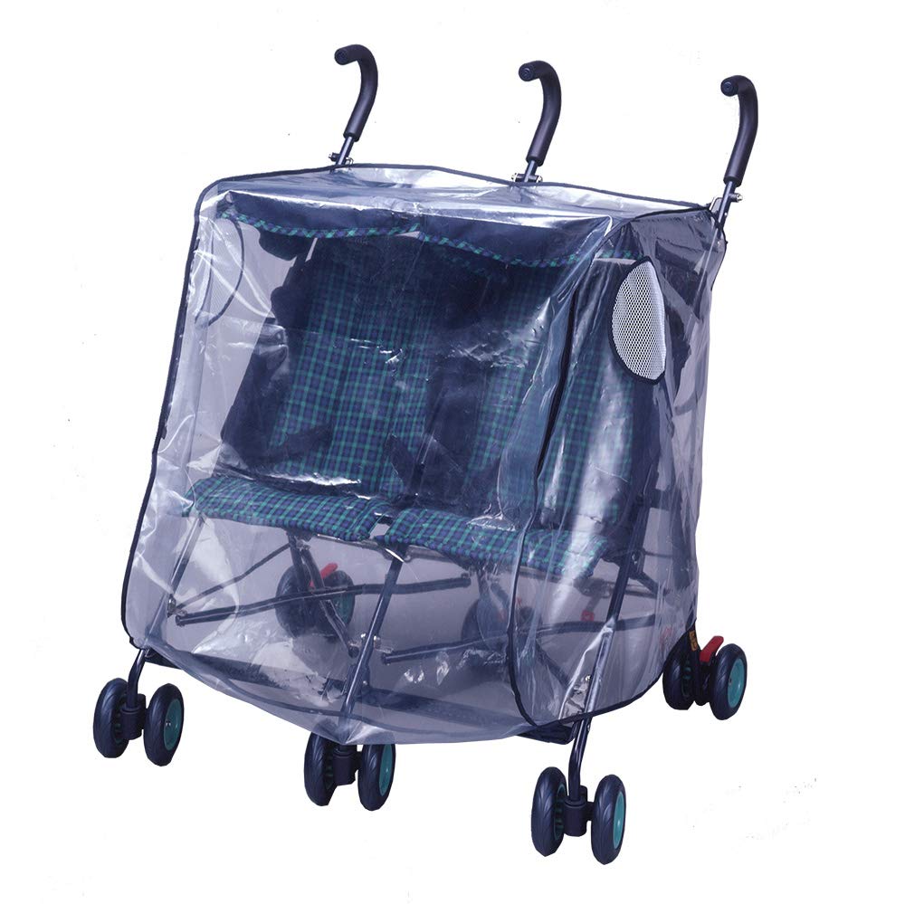 Amazon | スマートスタート ベビーカー用レインカバー 二人乗り 横並び