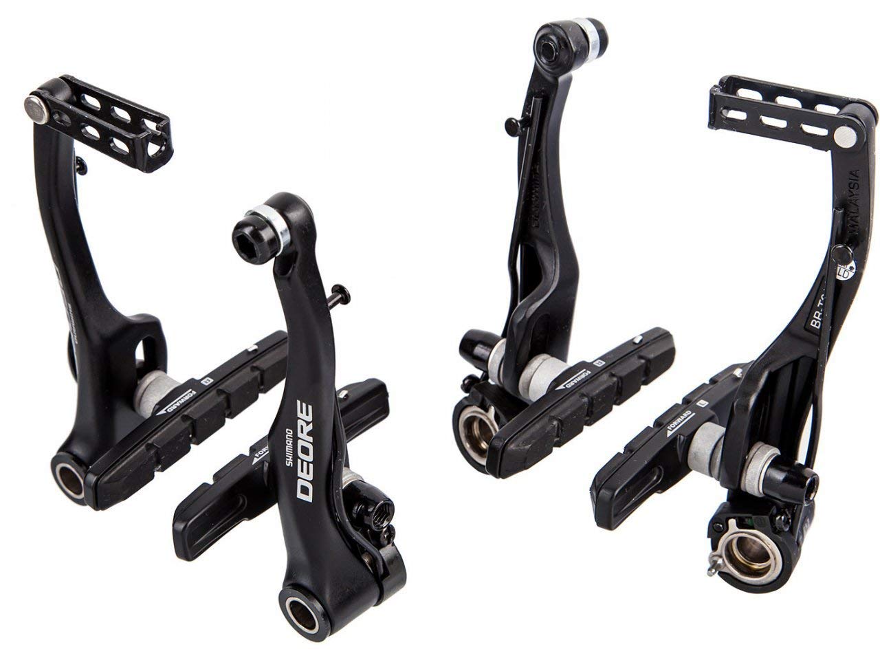 Amazon.com : SHIMANO T610 V-BRAKE FRONT X-TYPE BLACK : Sports