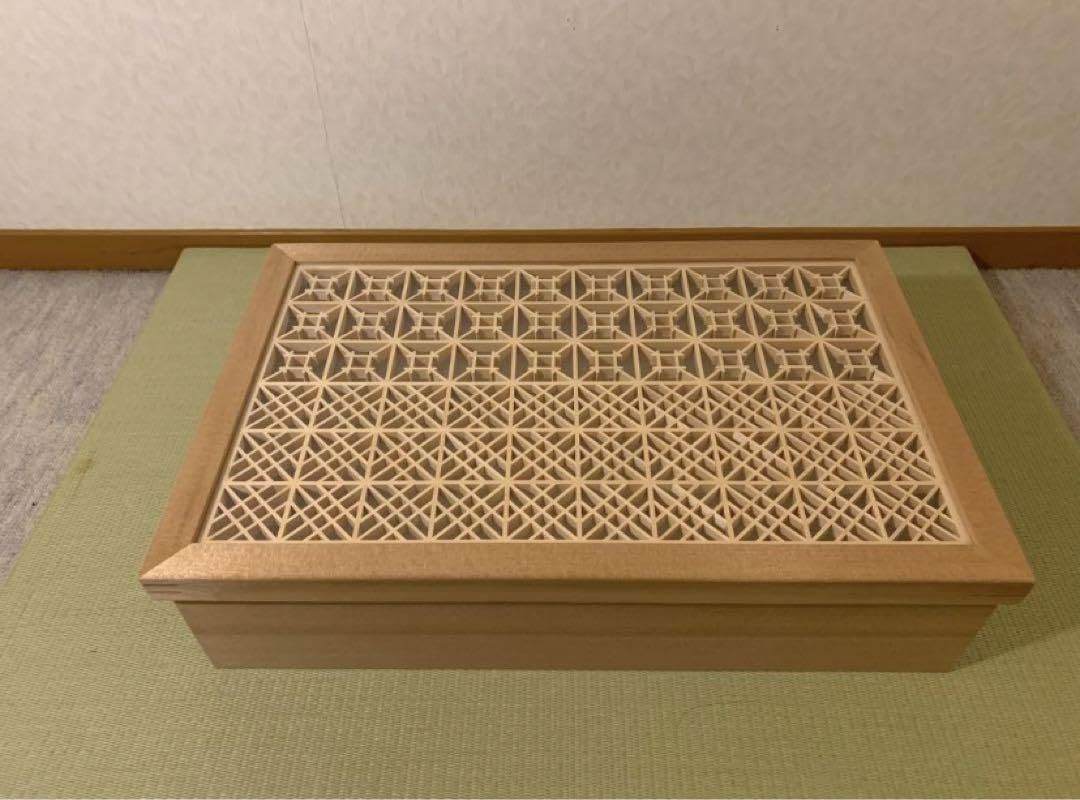 Amazon.co.jp: 組子 組子細工 小物入れ 華台 : ホーム＆キッチン