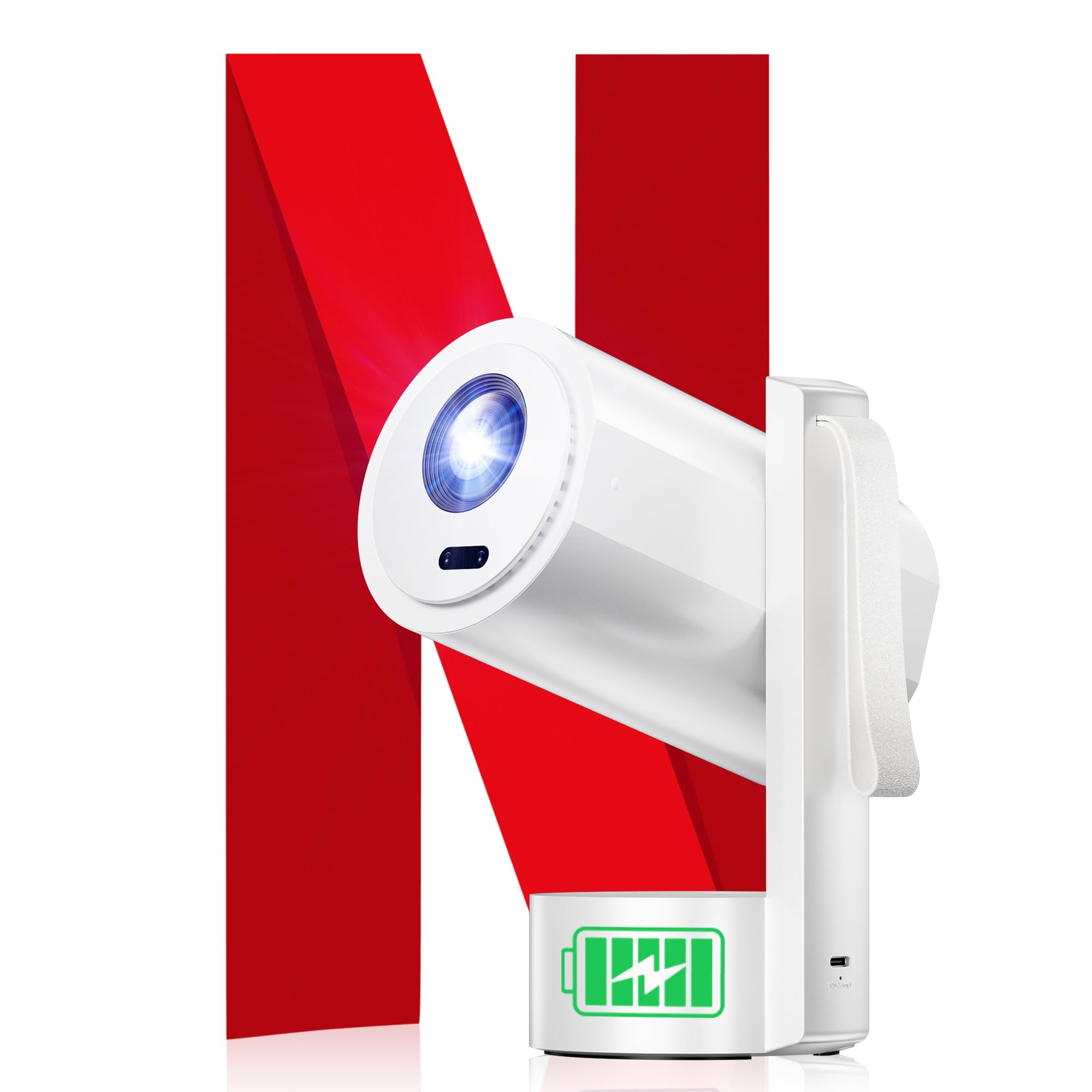 Amazon.co.jp: 『キャンプに最適』プロジェクター バッテリー内蔵 電源