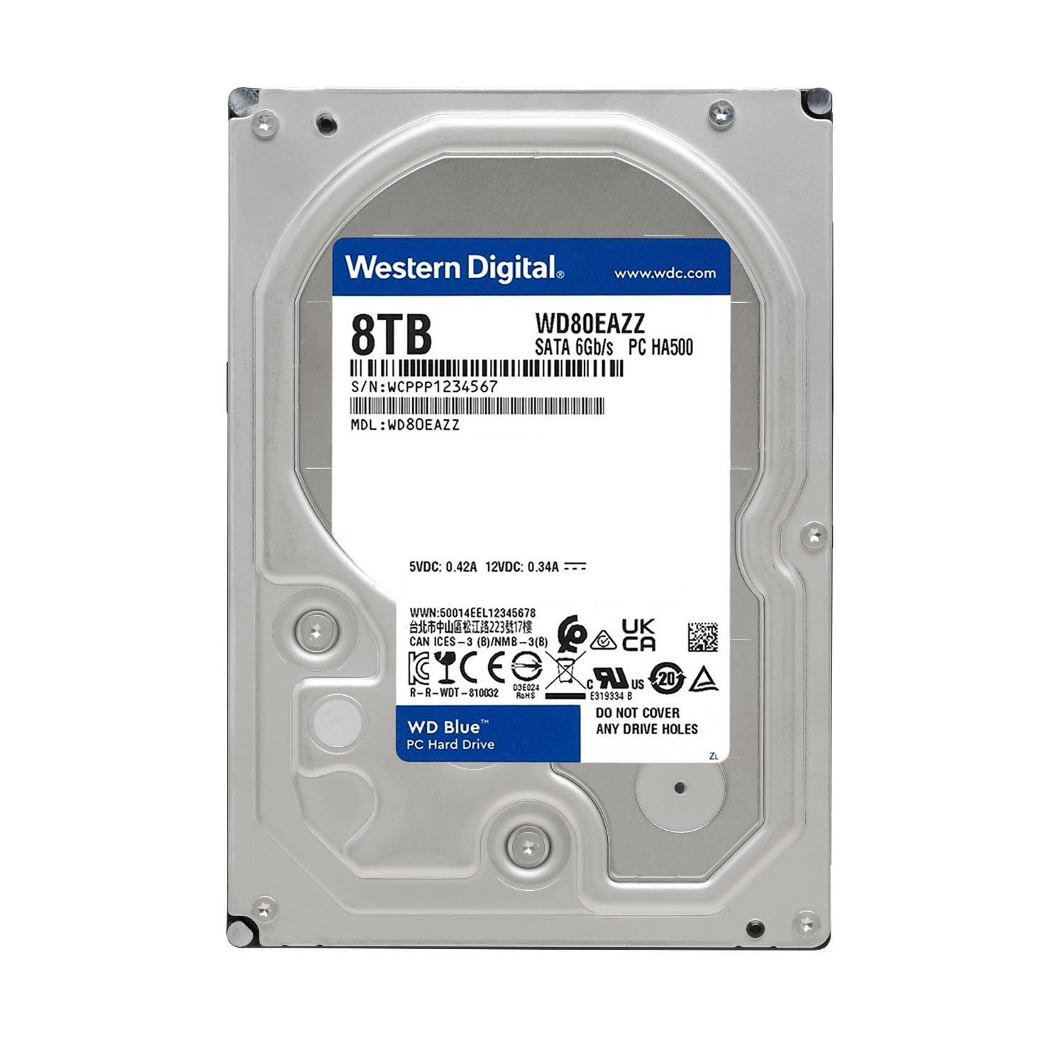 Amazon | WD80EAZZ [WD Blue（8TB 3.5インチ SATA 6G 5640rpm 128MB