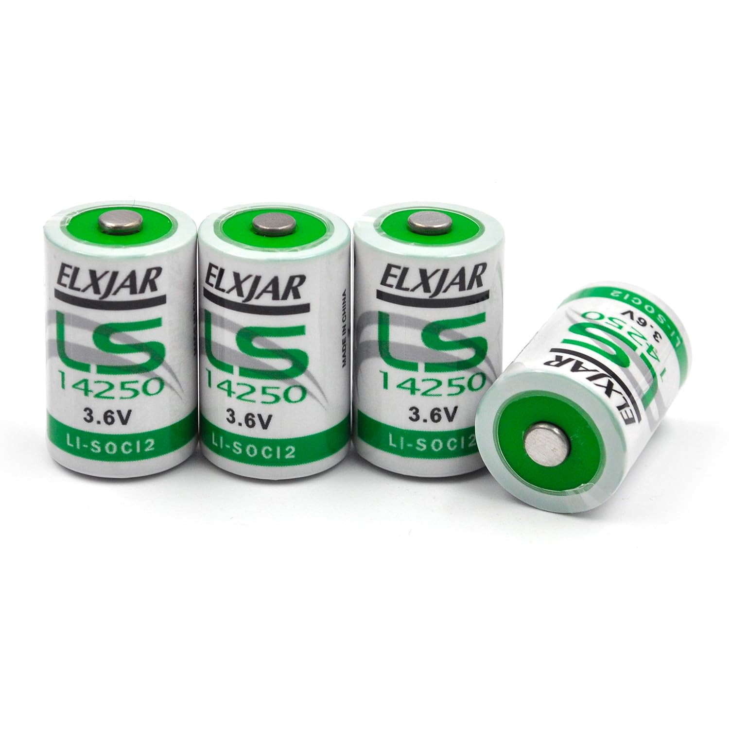 Amazon.com: elxjar (4-Pack) LS-14250 1/2 AA 3.6V Lithium Battery