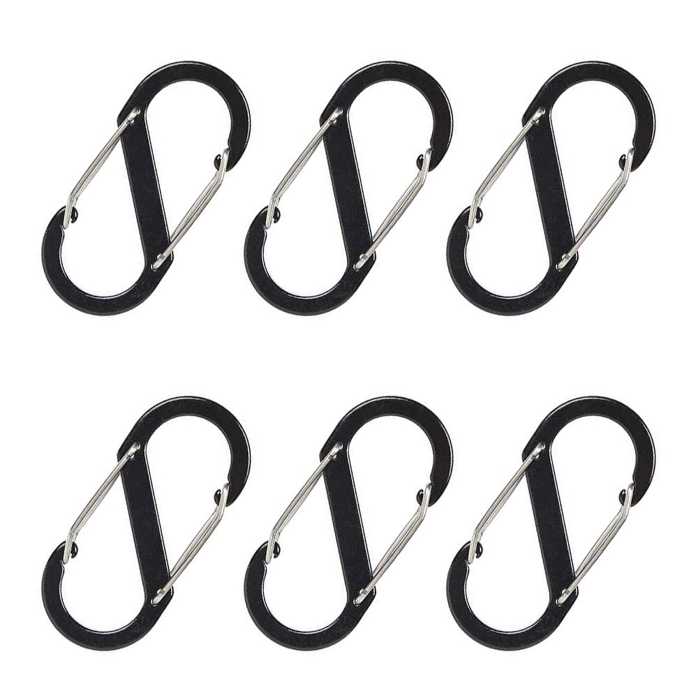 Amazon.co.jp: S字カラビナ 多機能アルミ キーチェーン フック