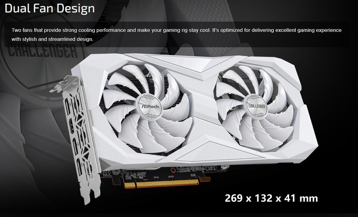 Amazon.com: ASRock AMD Radeon RX 6600 Challenger 白色8GB GDDR6