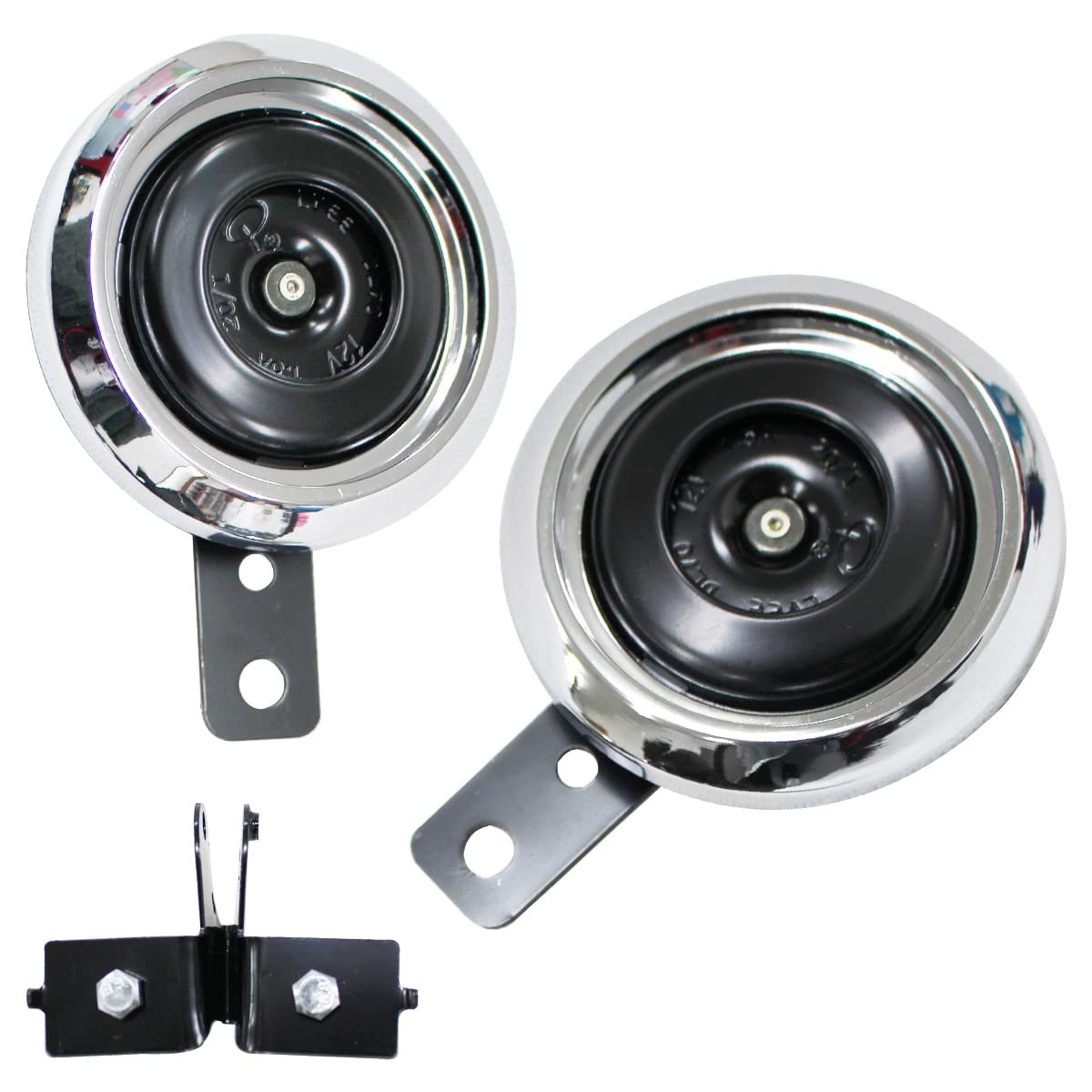 Amazon | 純正風 12V ダブルホーン ステー付 バイク ATV バギー 他