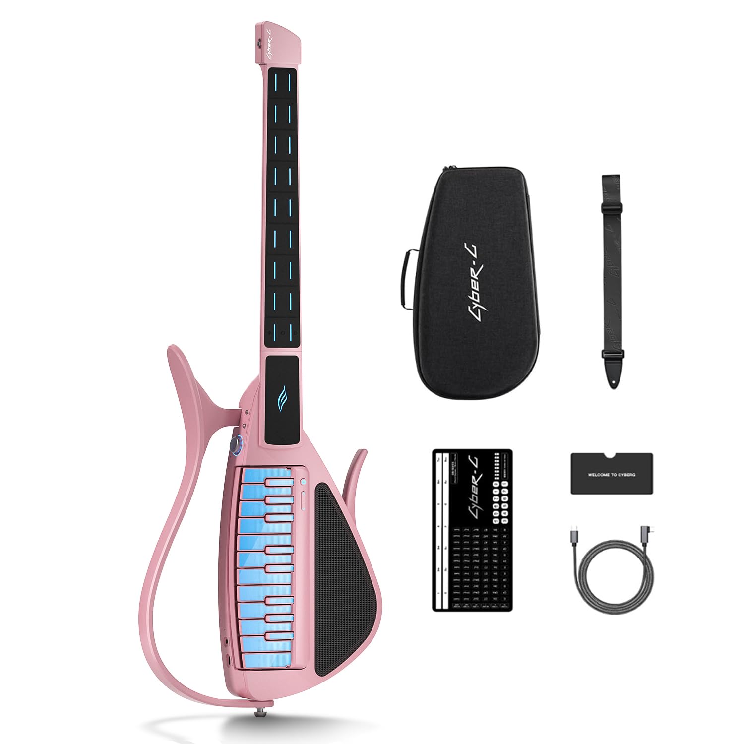 Amazon | Enya CYBER-G スマート弦なしギター、ポータブル多機能ギター