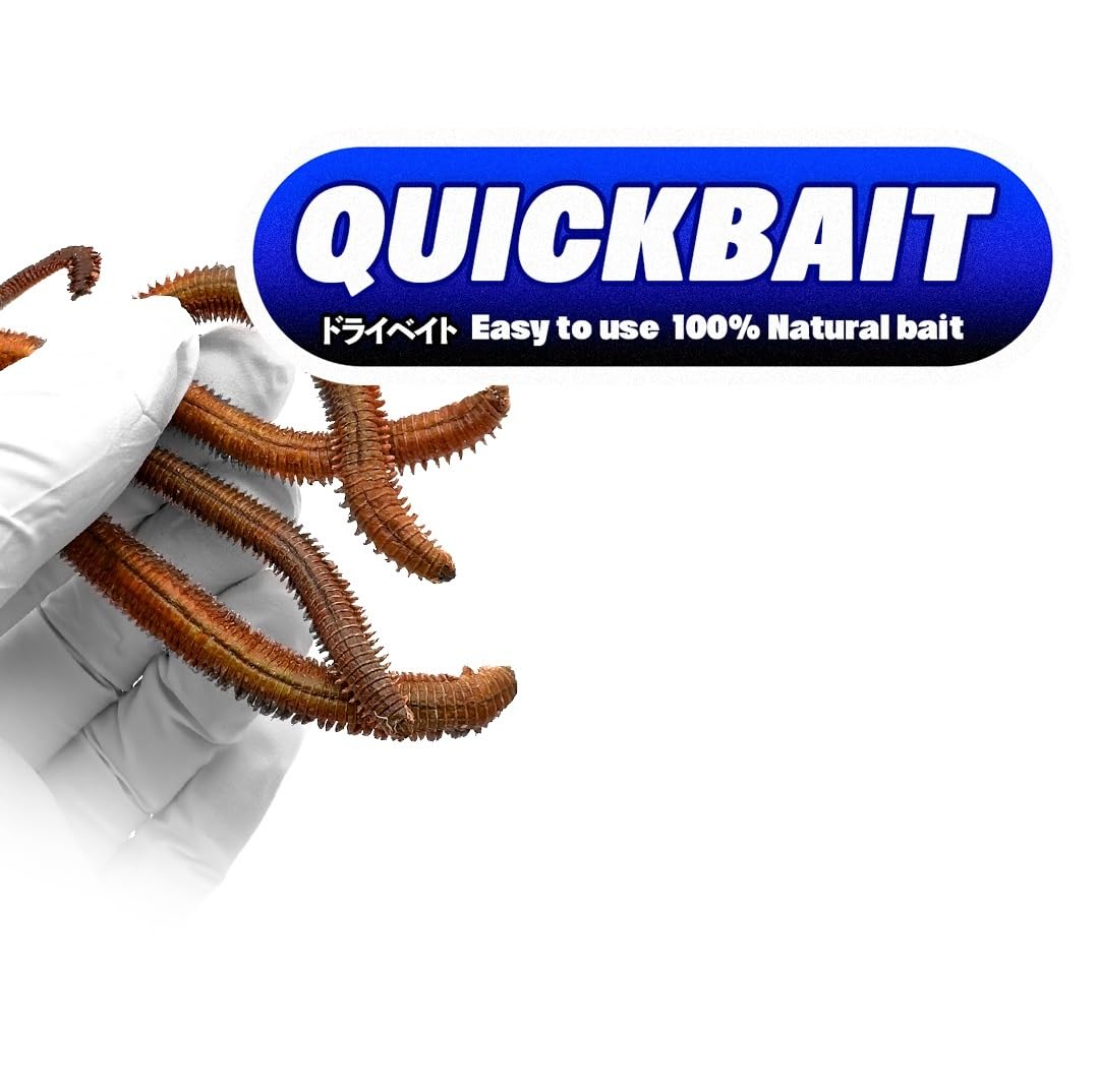 Amazon | クイックベイト 乾燥青イソメ、赤イソメ、4個セット、釣り餌