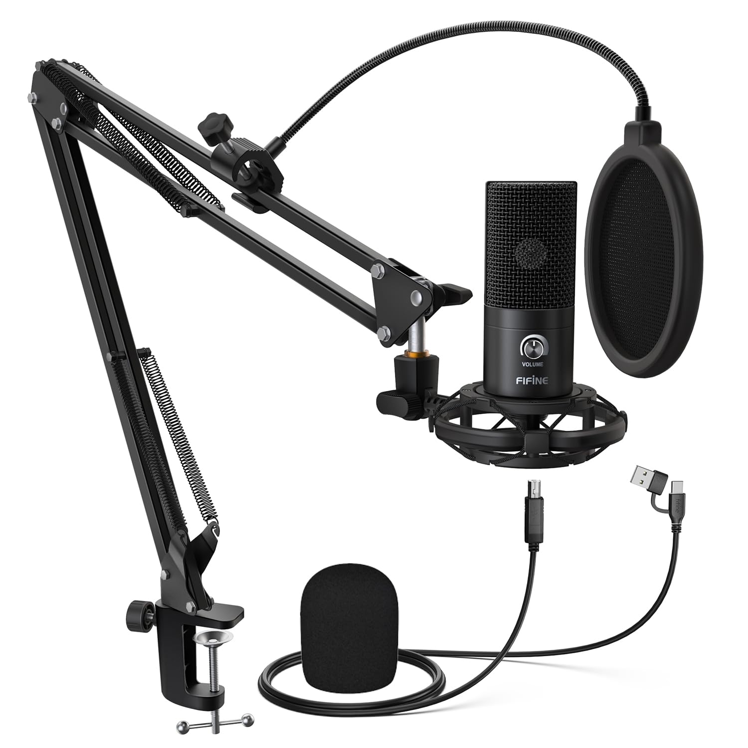 Amazon.co.jp: FIFINE USBマイクセット コンデンサーマイク ゲーミング