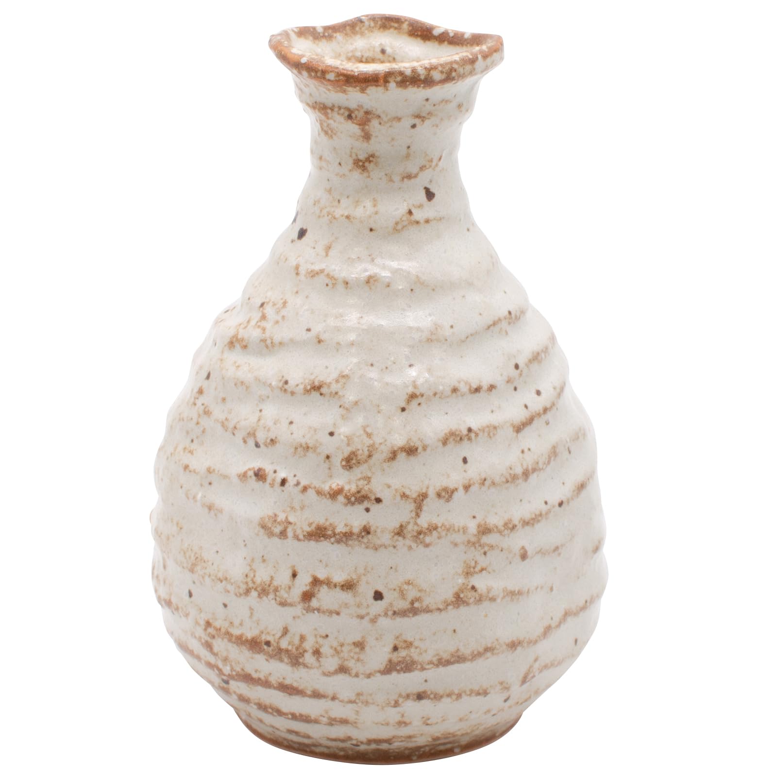 Amazon｜美濃焼 錆志野 徳利 とっくり 約1.3合 容量約240ml アイボリー