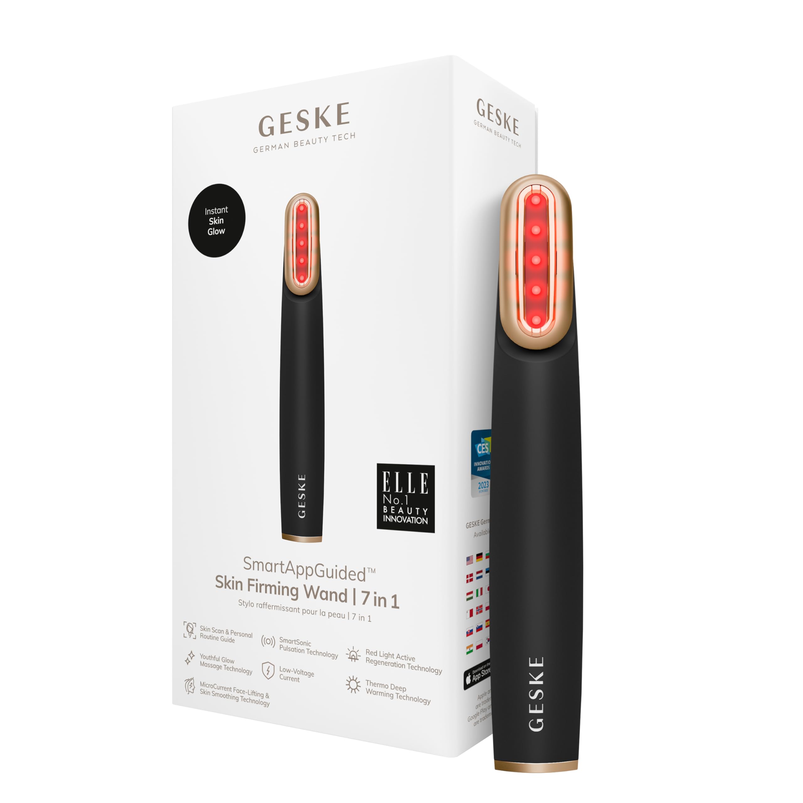 GESKE Skin Firming Wand | 7 in 1 | Anti-Aging Device