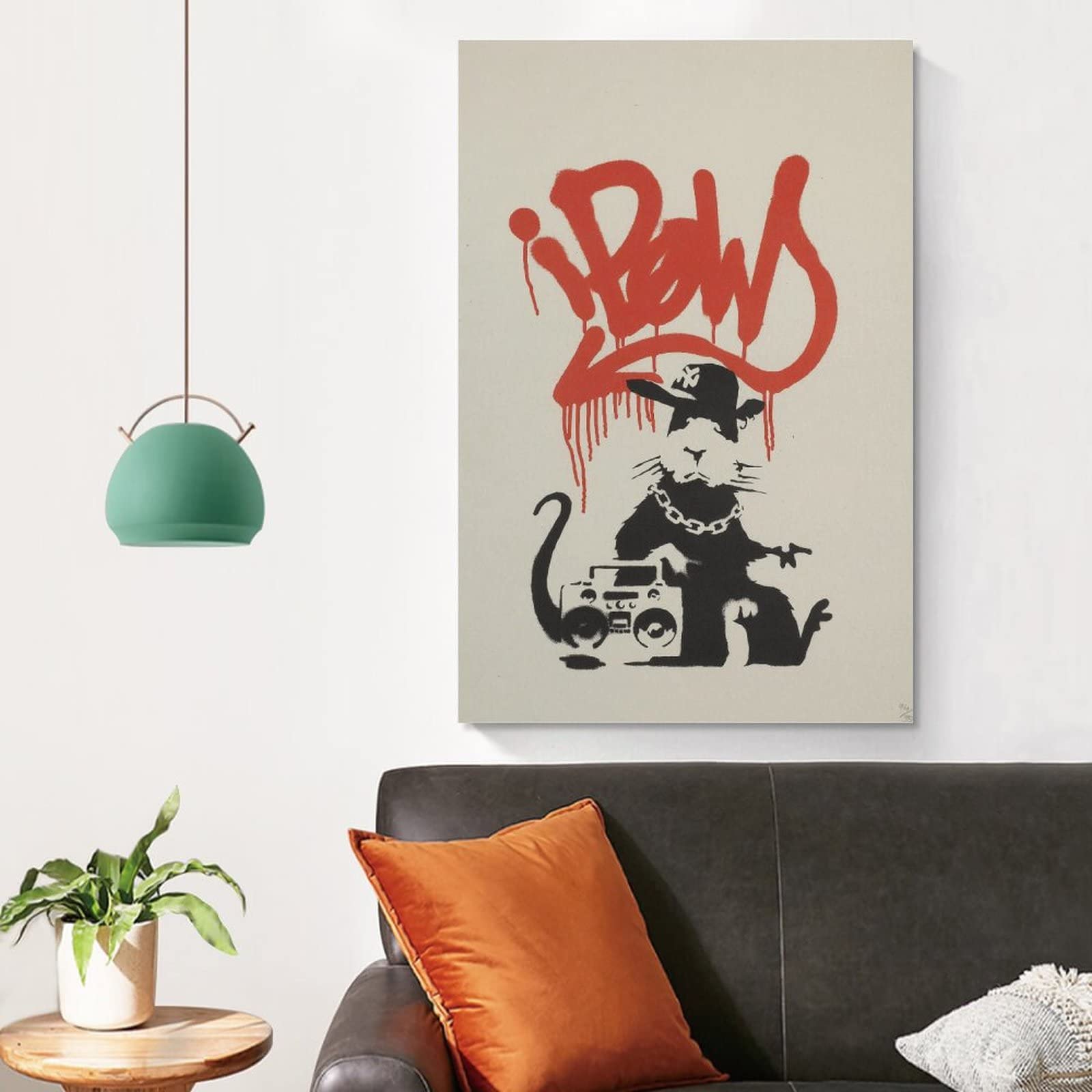 Amazon.co.jp: バンクシー ギャングスタラット レッドネス ポスター