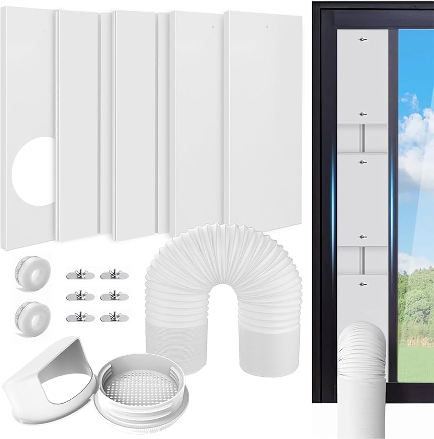 Amazon.co.jp: 窓用ダクトパネル 直径13cm&15cm排気ホース用 雨よけ