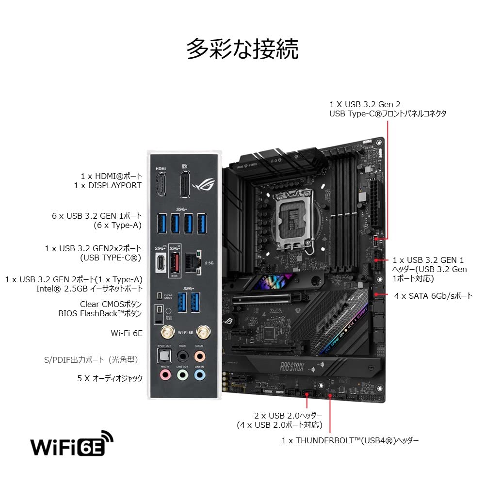 Amazon | ASUS INTEL 第13.12世代 CPU 対応 ATX マザーボード B760