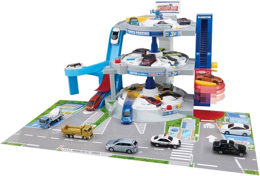 Amazon.com: TOMICA Takara Tomy DX Parking トミカ ぐるぐるシュート