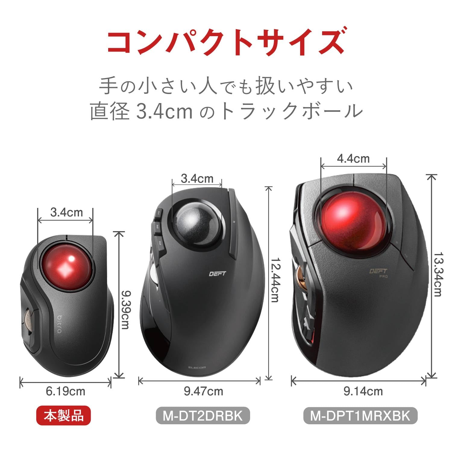Amazon.co.jp: Elecom M-MT2BRSBK Mouse, Bluetooth (iOS Compatible