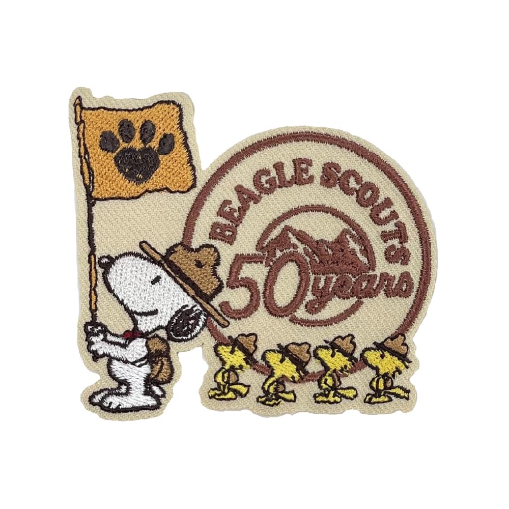 Amazon.co.jp: ビーグルスカウト50周年 ワッペン大 スヌーピー＆ウッド