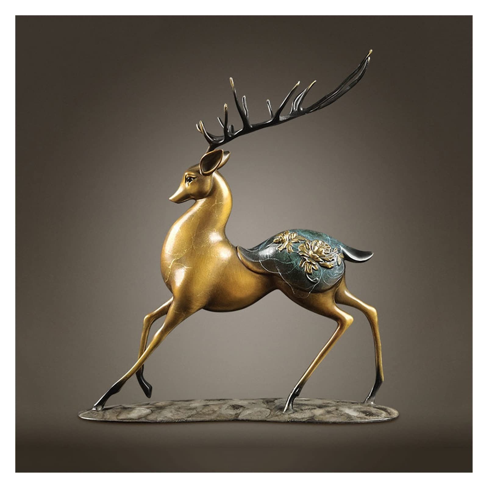 Amazon.co.jp: デスクトップの装飾 真鍮製の鹿の装飾品シカ鹿の工芸品