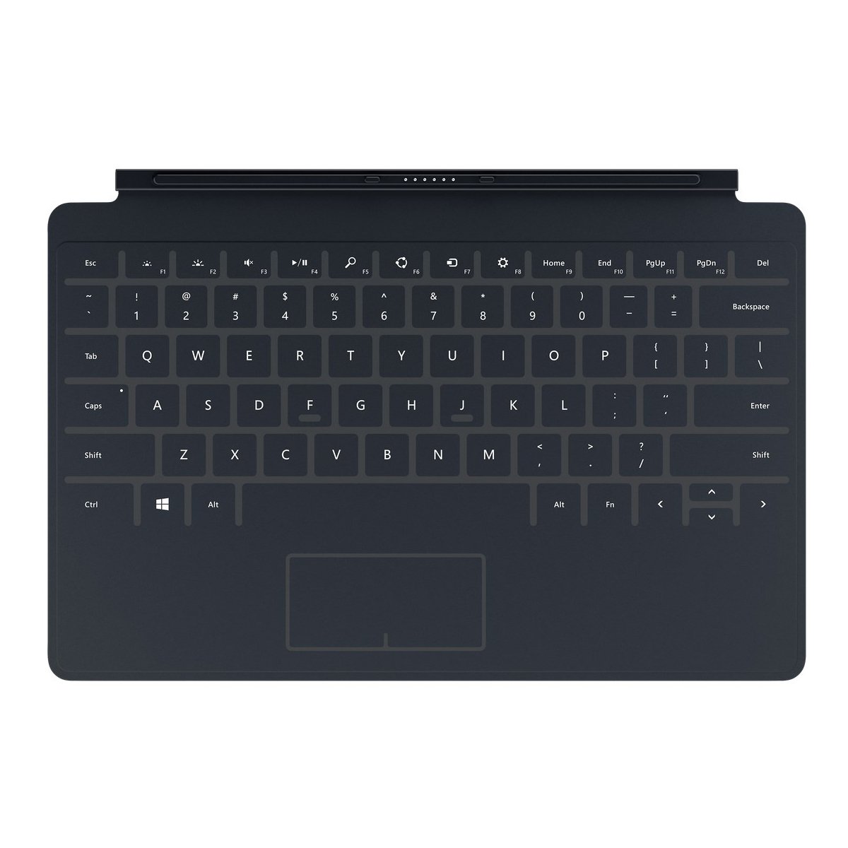 Amazon.com: Microsoft Surface Touch Cover 2, Charcoal (N3W-00001