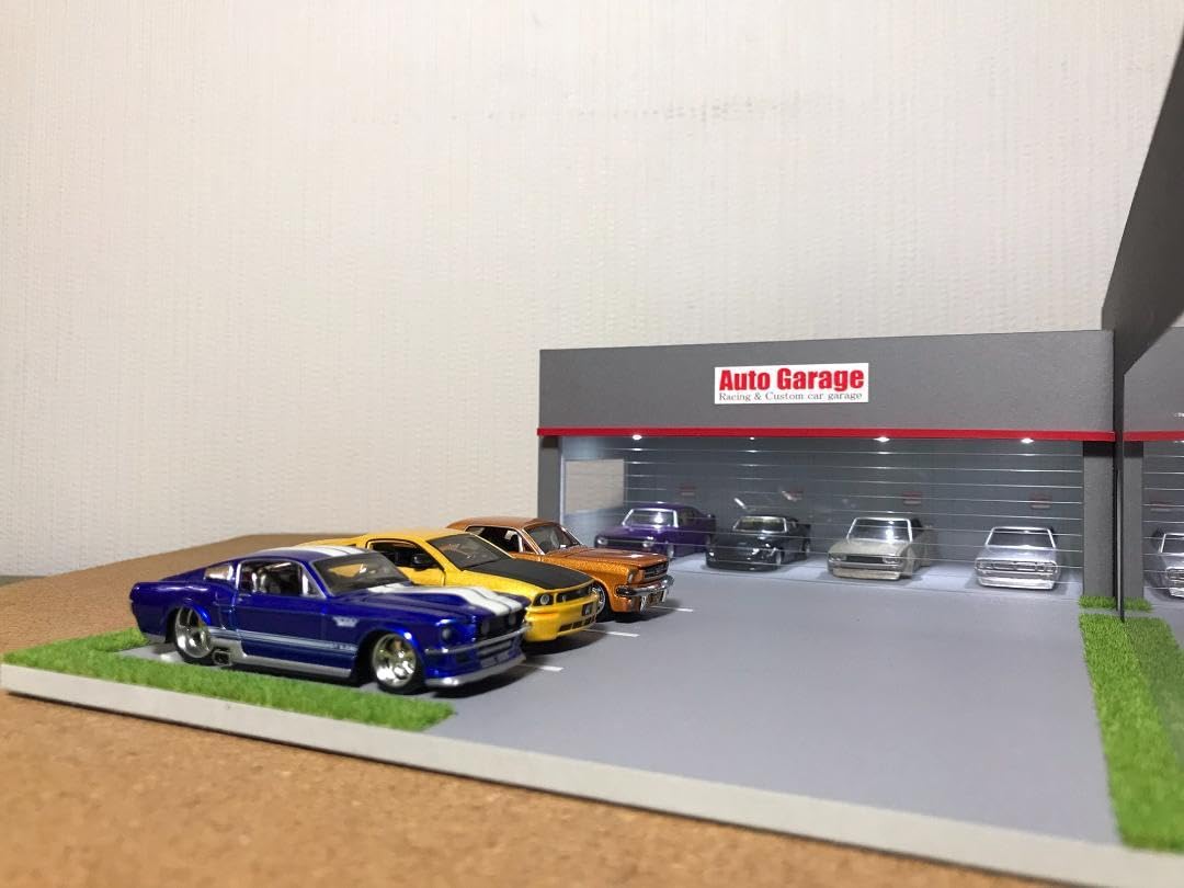 Amazon | ミニカー ジオラマ 1 64 カーディーラーⅣ（ブラック グレー