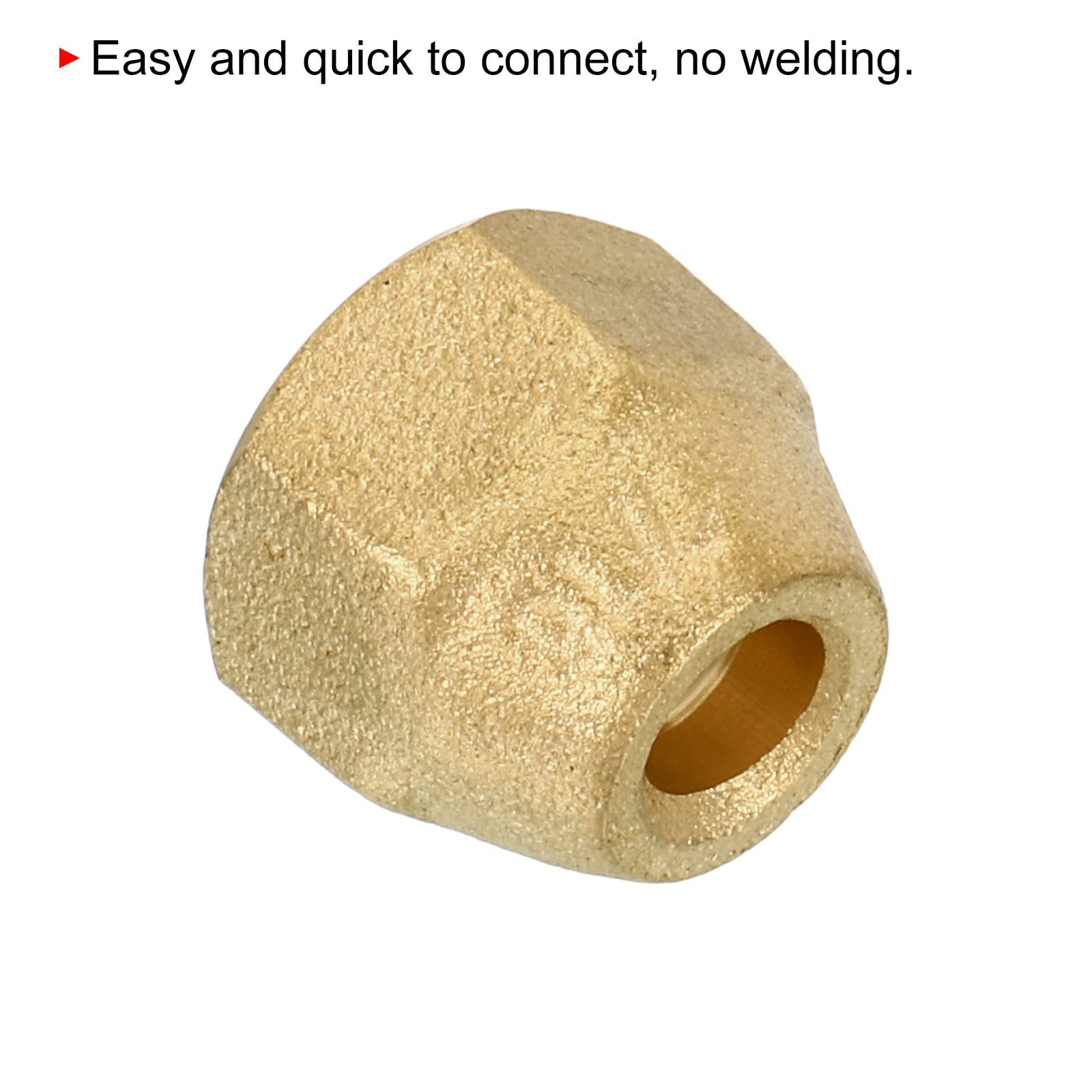 Amazon | MECCANIXITY 真鍮フレアナット、1/4インチフレアメスフレア