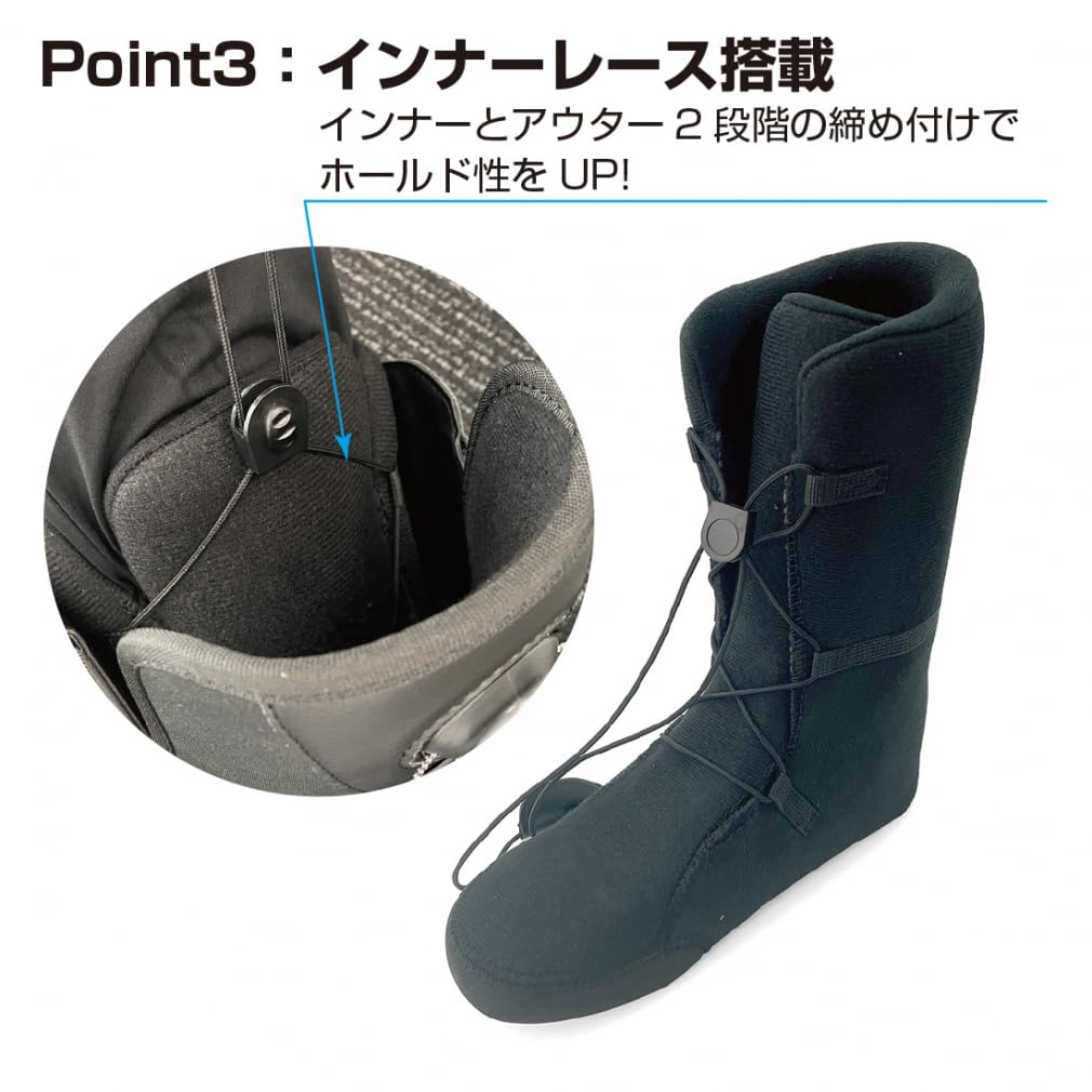 Amazon | kissmark(キスマーク) スノーボード ブーツ KM ジャフィ BK