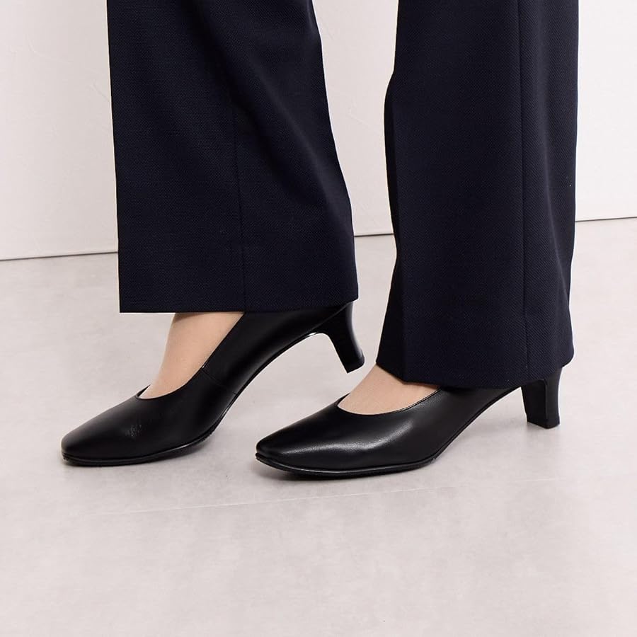 Amazon | 卑弥呼(ヒミコ) 5cmヒールブラックパンプス/600003ブラック