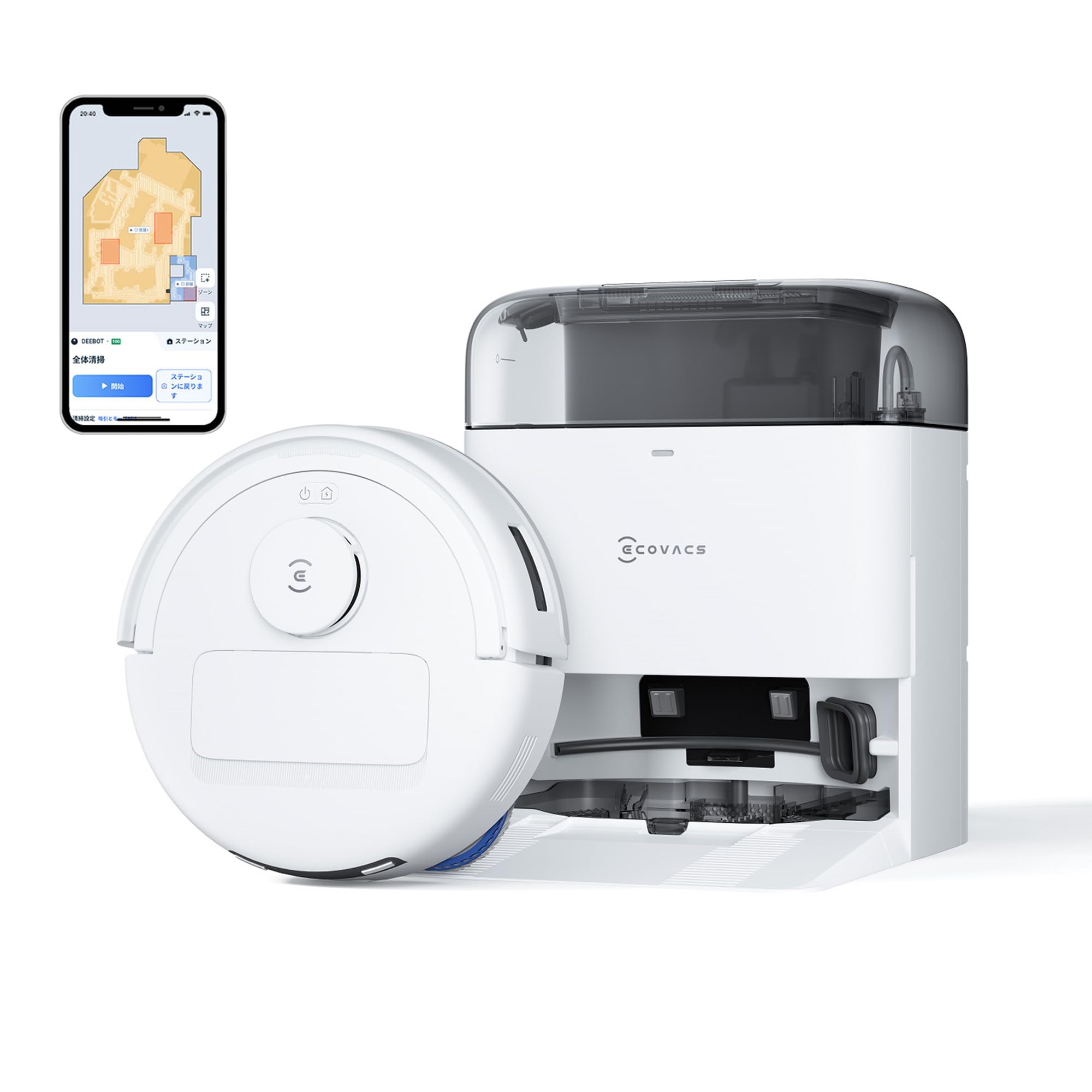 Amazon | 【超小型全能】ECOVACS (エコバックス) DEEBOT mini 吸引力