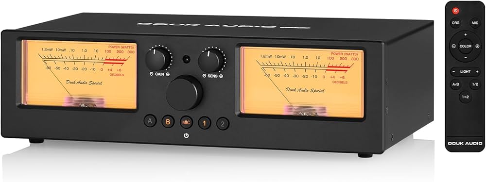 Amazon.com: Douk Audio VU3 PRO Dual Analog VU Meter, 2-Way