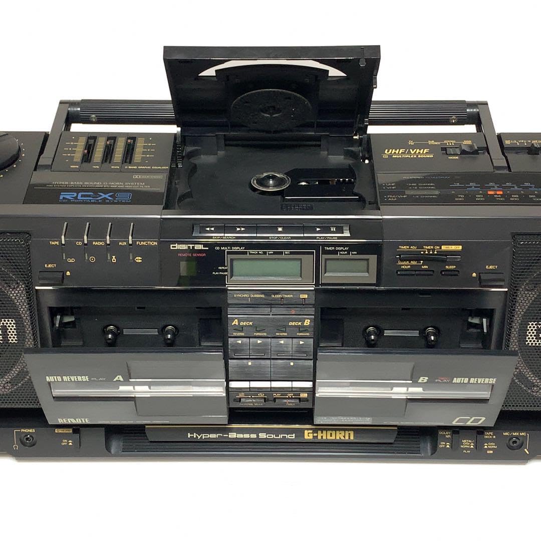 バブルラジカセ□Victor【G-HORN EX RC-X90】 ジャンク Victor RC-X90
