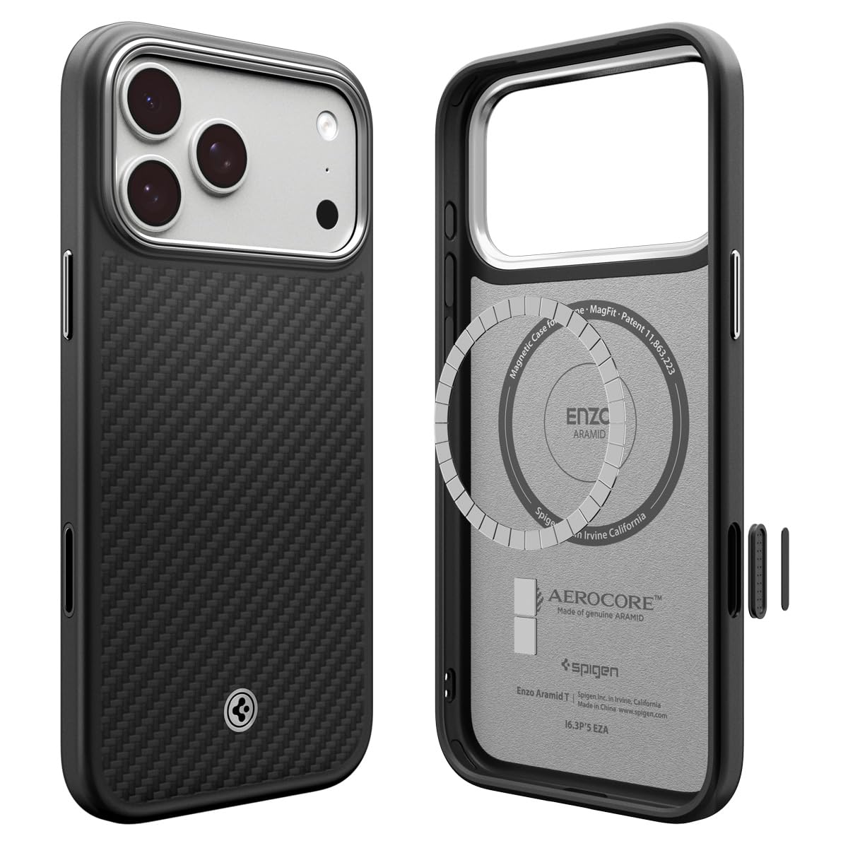 Amazon.com: Spigen for iPhone 17 Pro Case, Enzo Aramid T MagFit